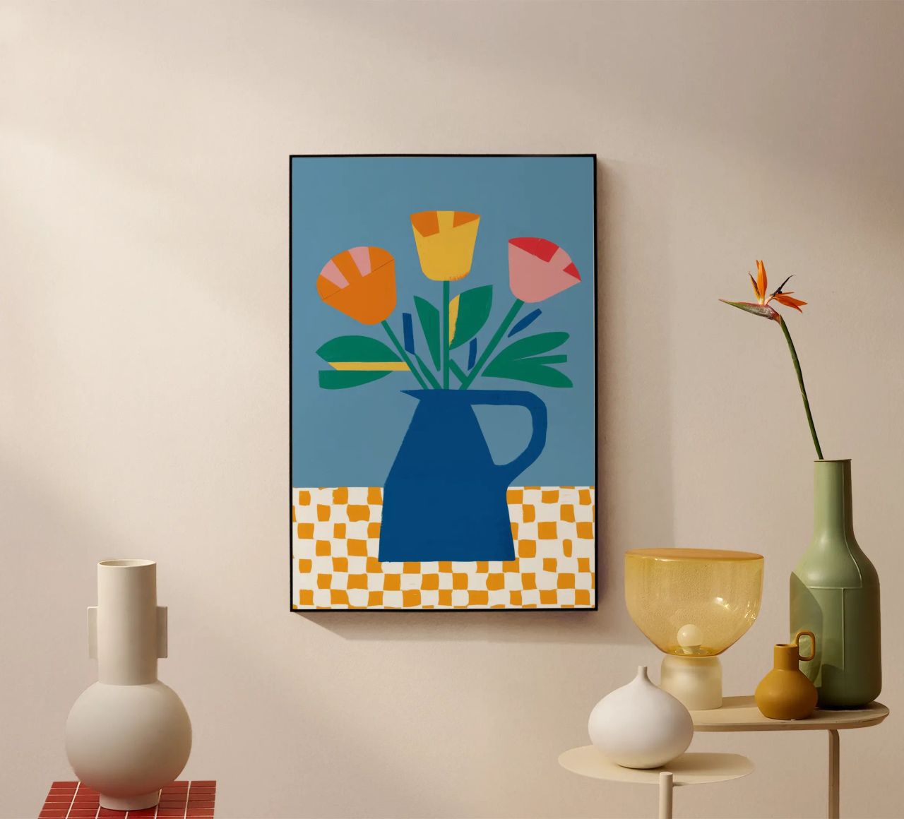 Tulipano colorblock Pop plexiglass da Moonlite Desire