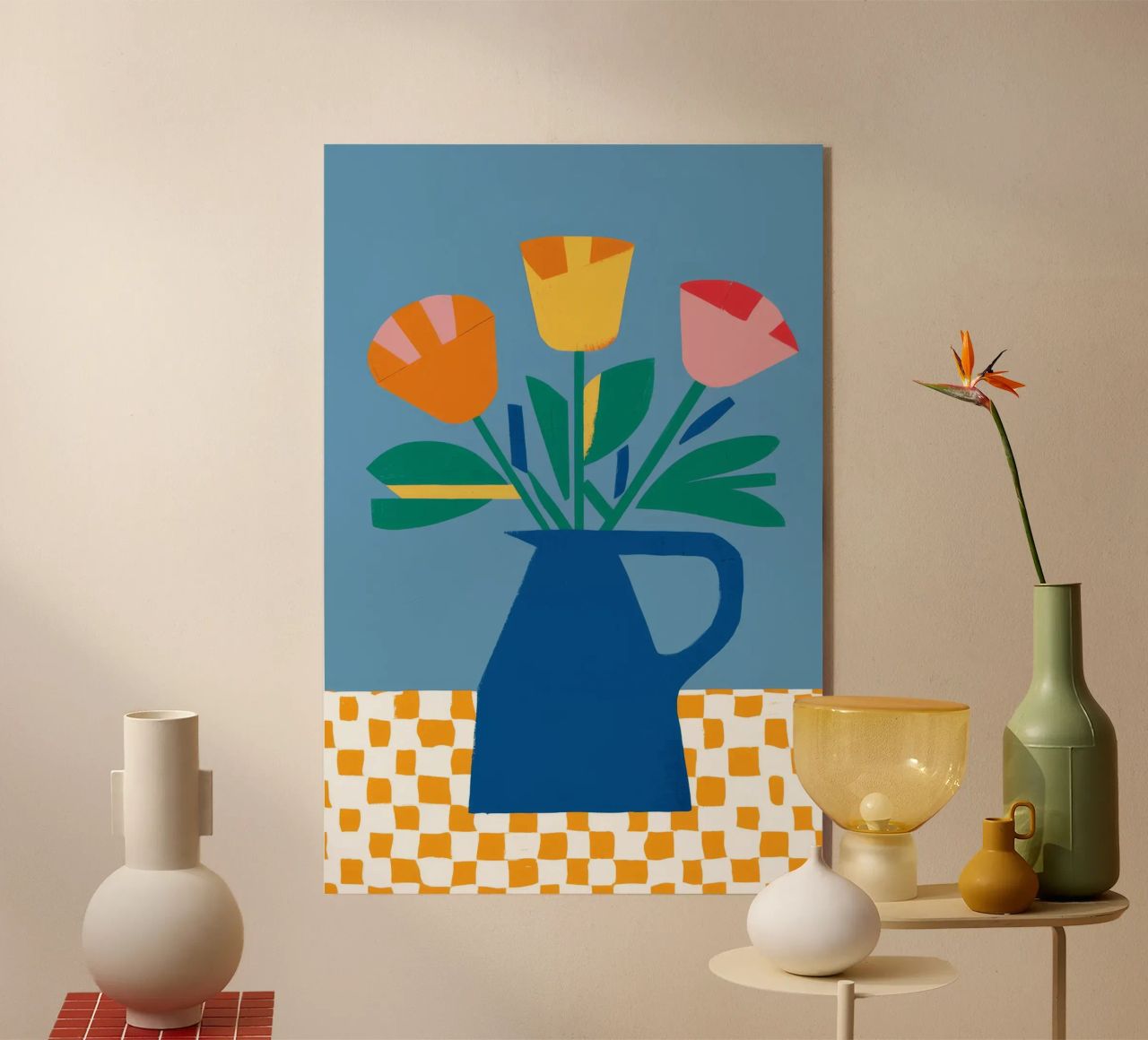 Tulipano colorblock Pop plexiglass da Moonlite Desire