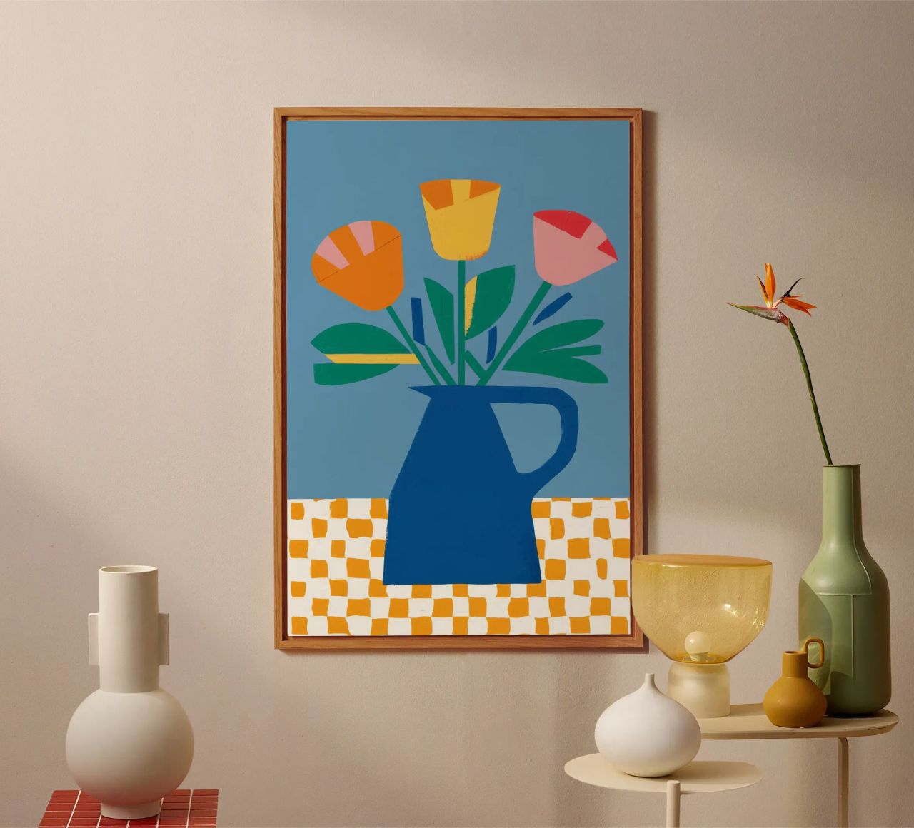 Tulipano colorblock Pop alluminio dibond da Moonlite Desire