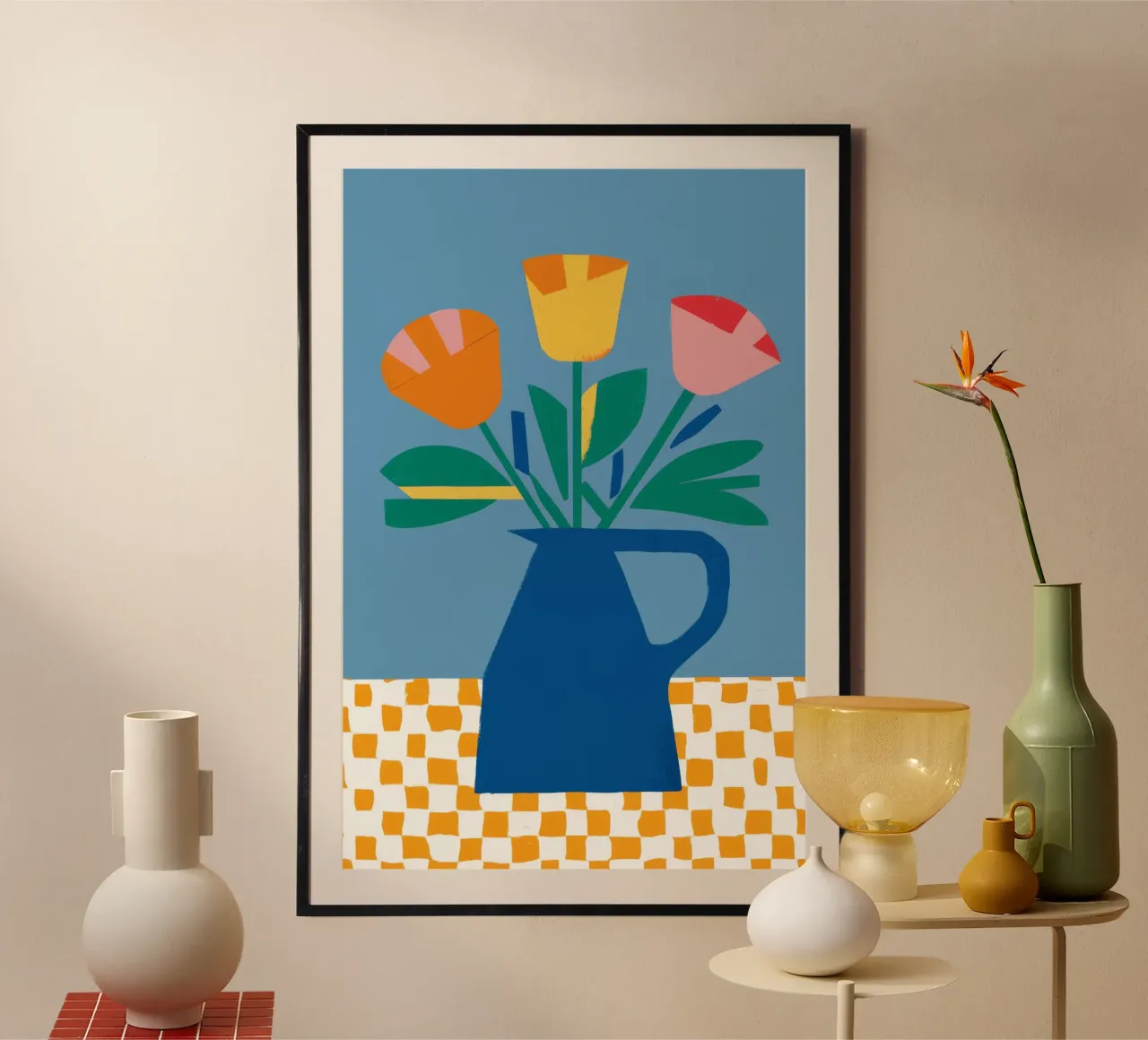 Tulipano colorblock Pop poster da Moonlite Desire