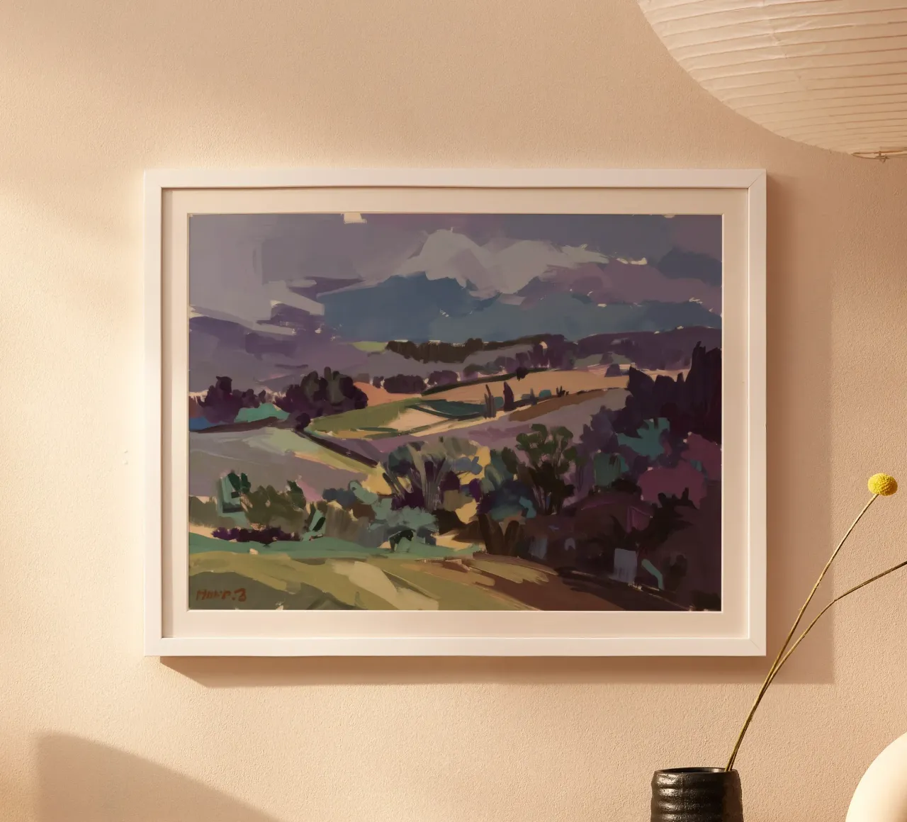 Serenità delle colline del crepuscolo poster da Radiance Landscape