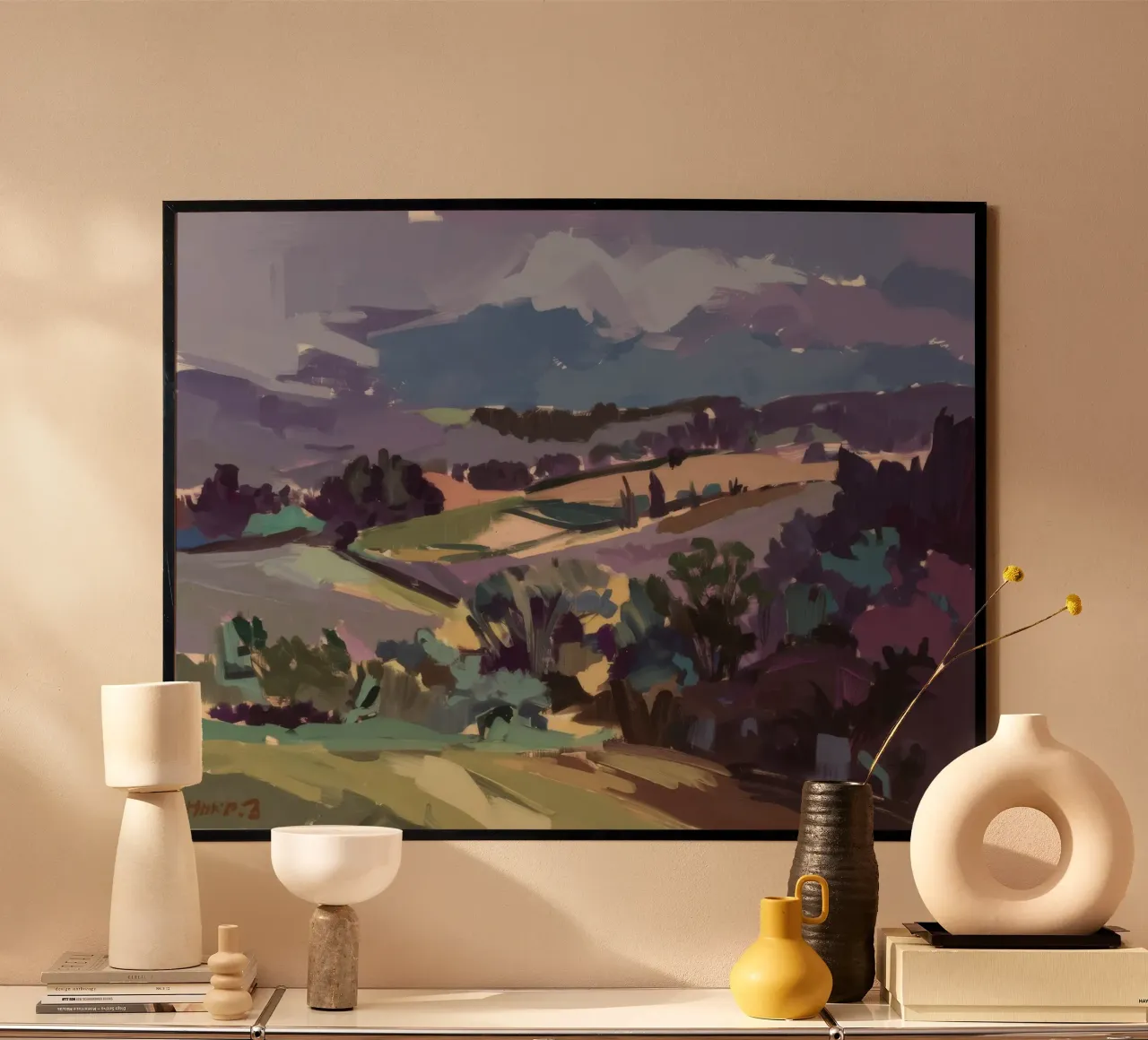 Serenità delle colline del crepuscolo poster da Radiance Landscape
