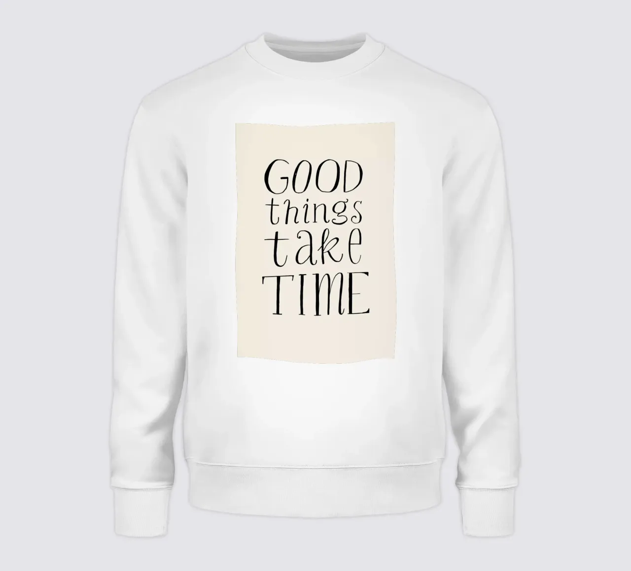 Good Things Take Time felpa da Graphite