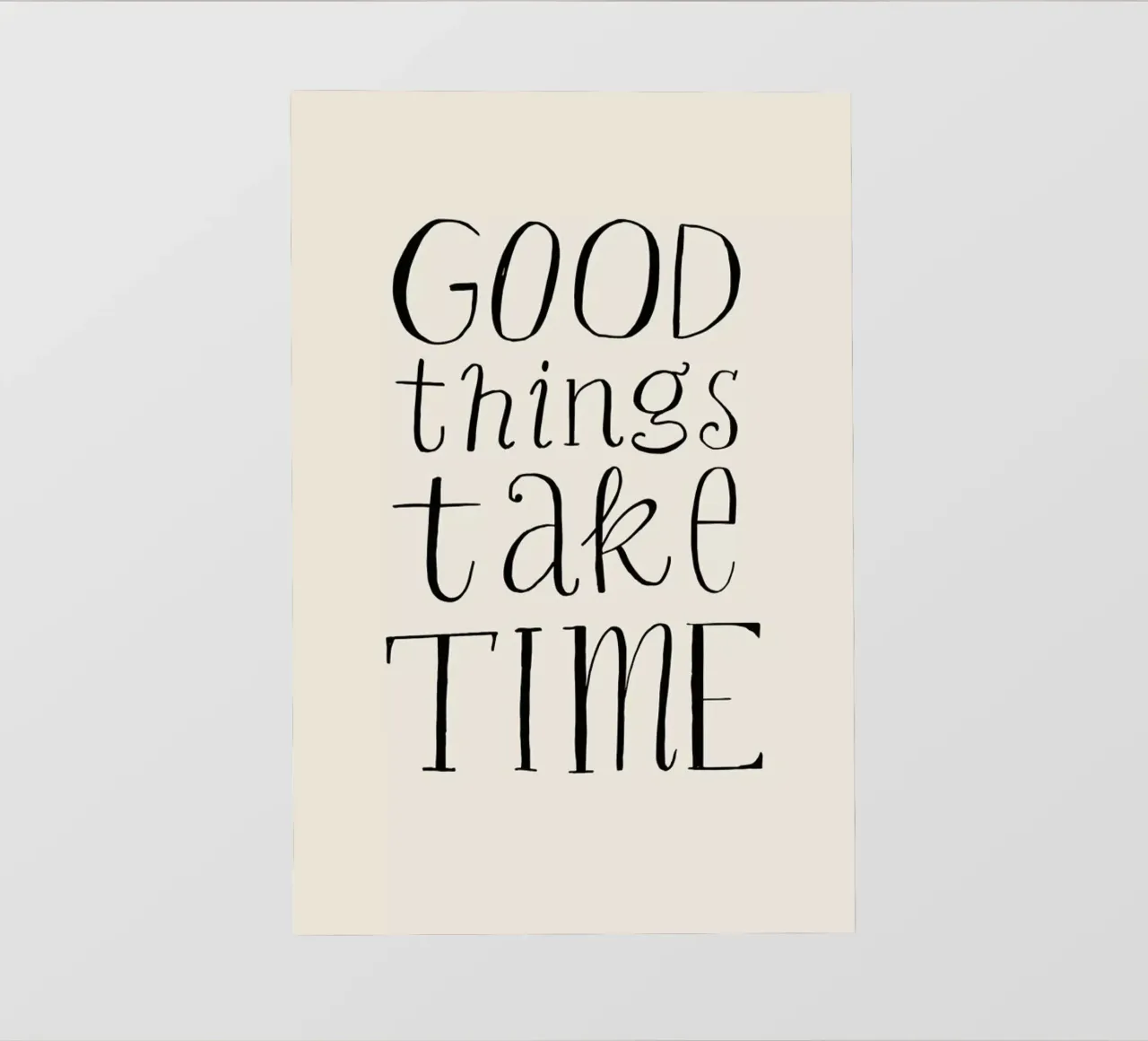 Good Things Take Time pellicola backlit da Graphite