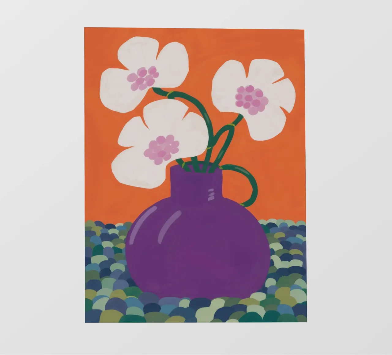 Présence d'un vase violet papier peint photo de Moonlite Desire