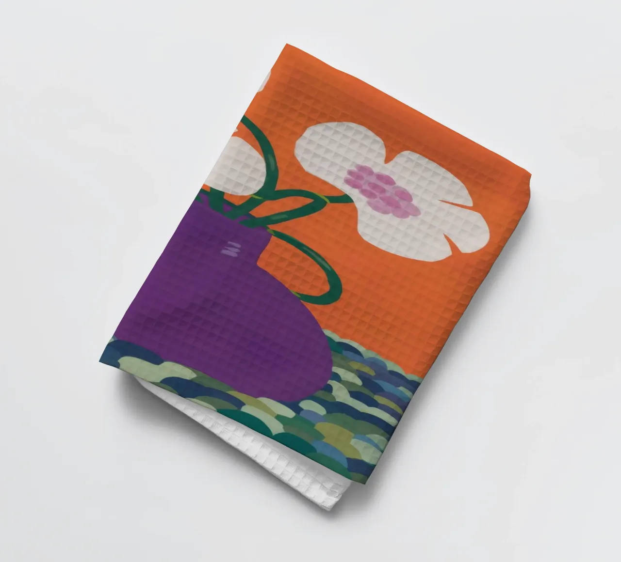 Présence d'un vase violet torchon de Moonlite Desire
