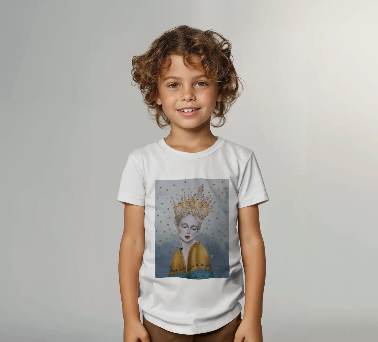 Golden Orb Slumber Kinder T-Shirt von Vivid Reverie