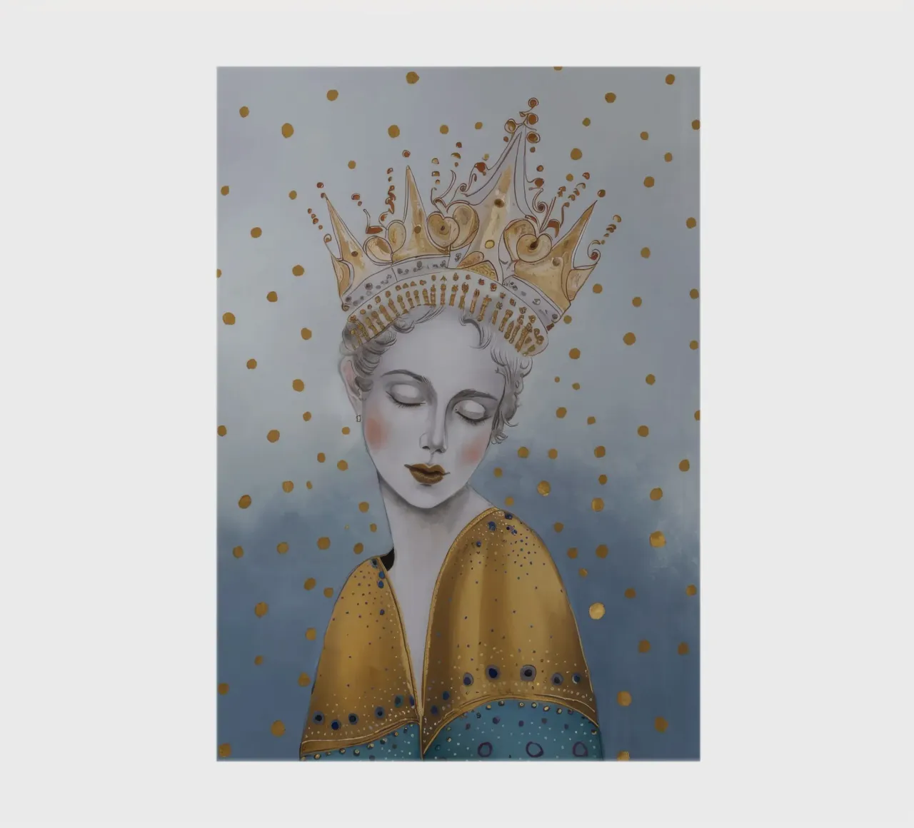 Golden Orb Slumber notebook by Vivid Reverie
