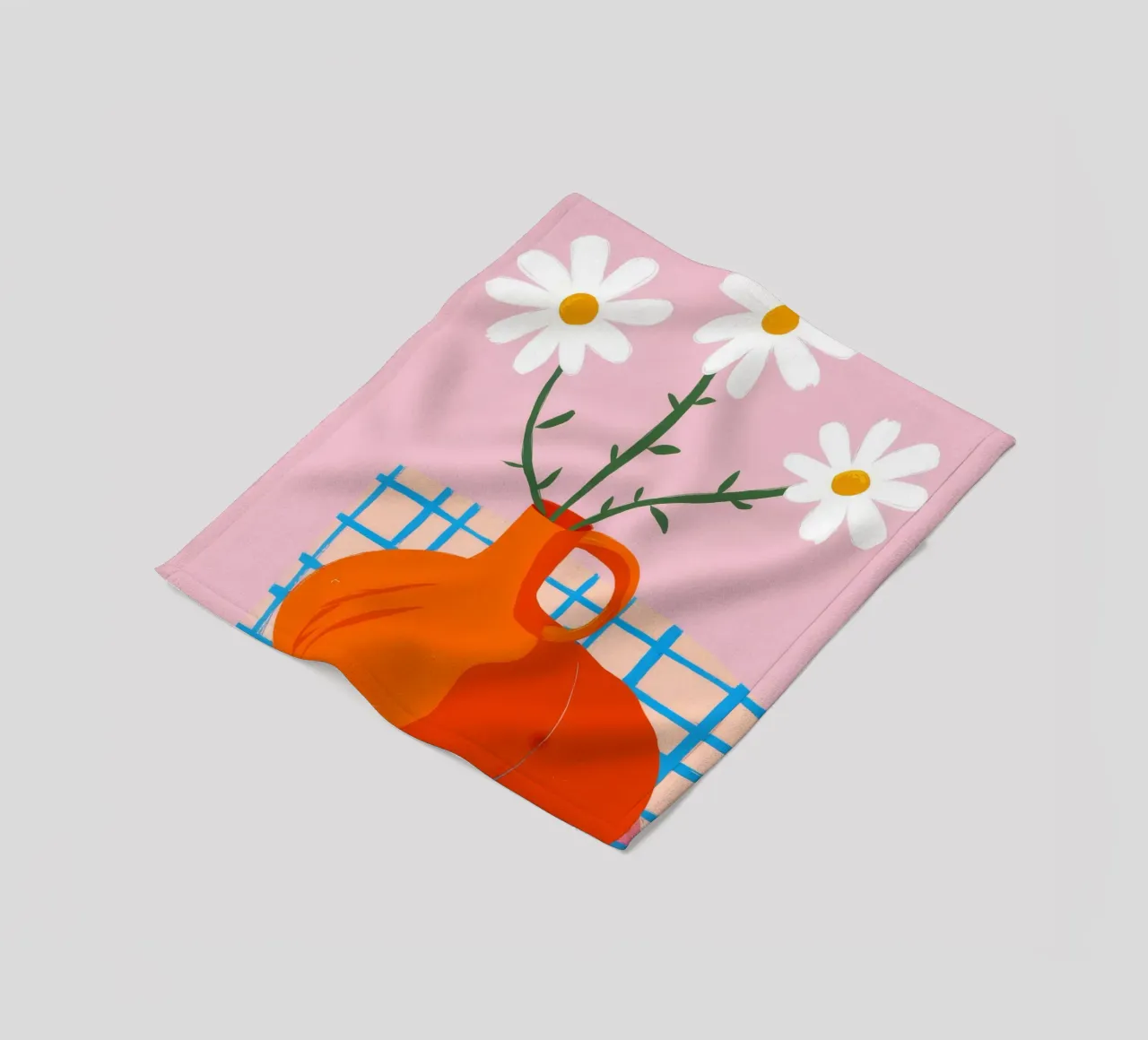 Gitternetz Gänseblümchen Delight Fleecedecke von Moonlite Desire