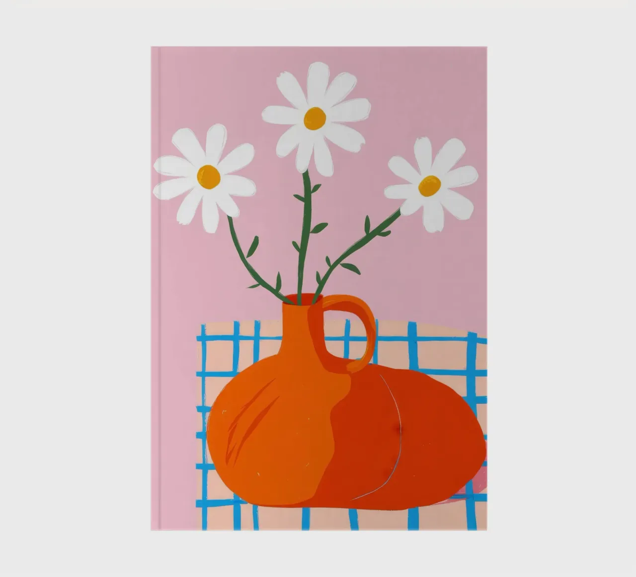 Gridded Daisy Delight notebook by Moonlite Desire