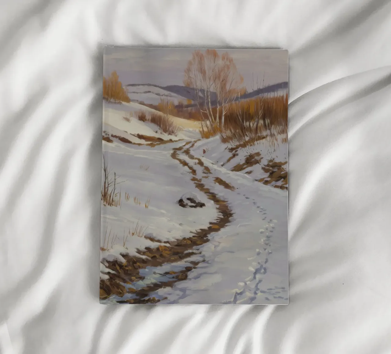 Winter's Winding Path notebook by Radiance Landscape