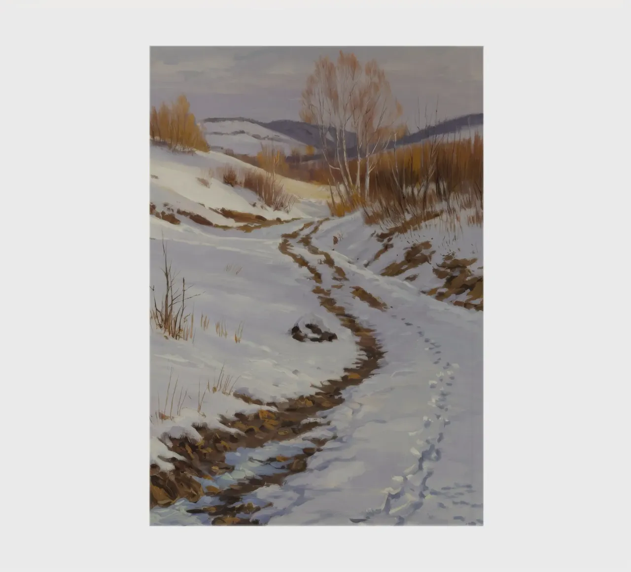 Winter's Winding Path notebook by Radiance Landscape