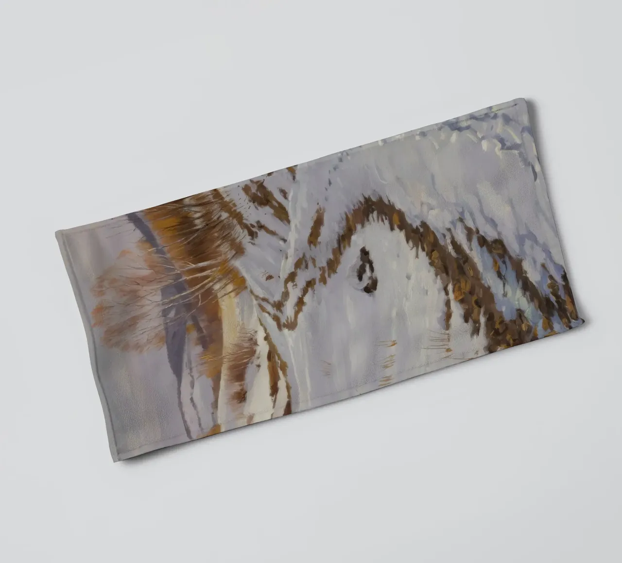 Winter's Winding Path towel by Radiance Landscape