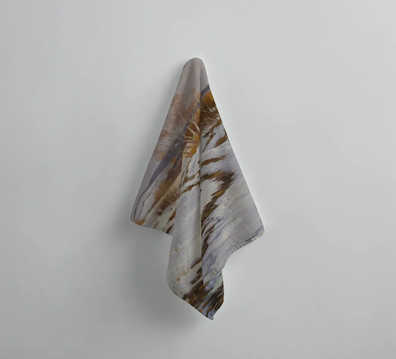 Winter's Winding Path towel by Radiance Landscape