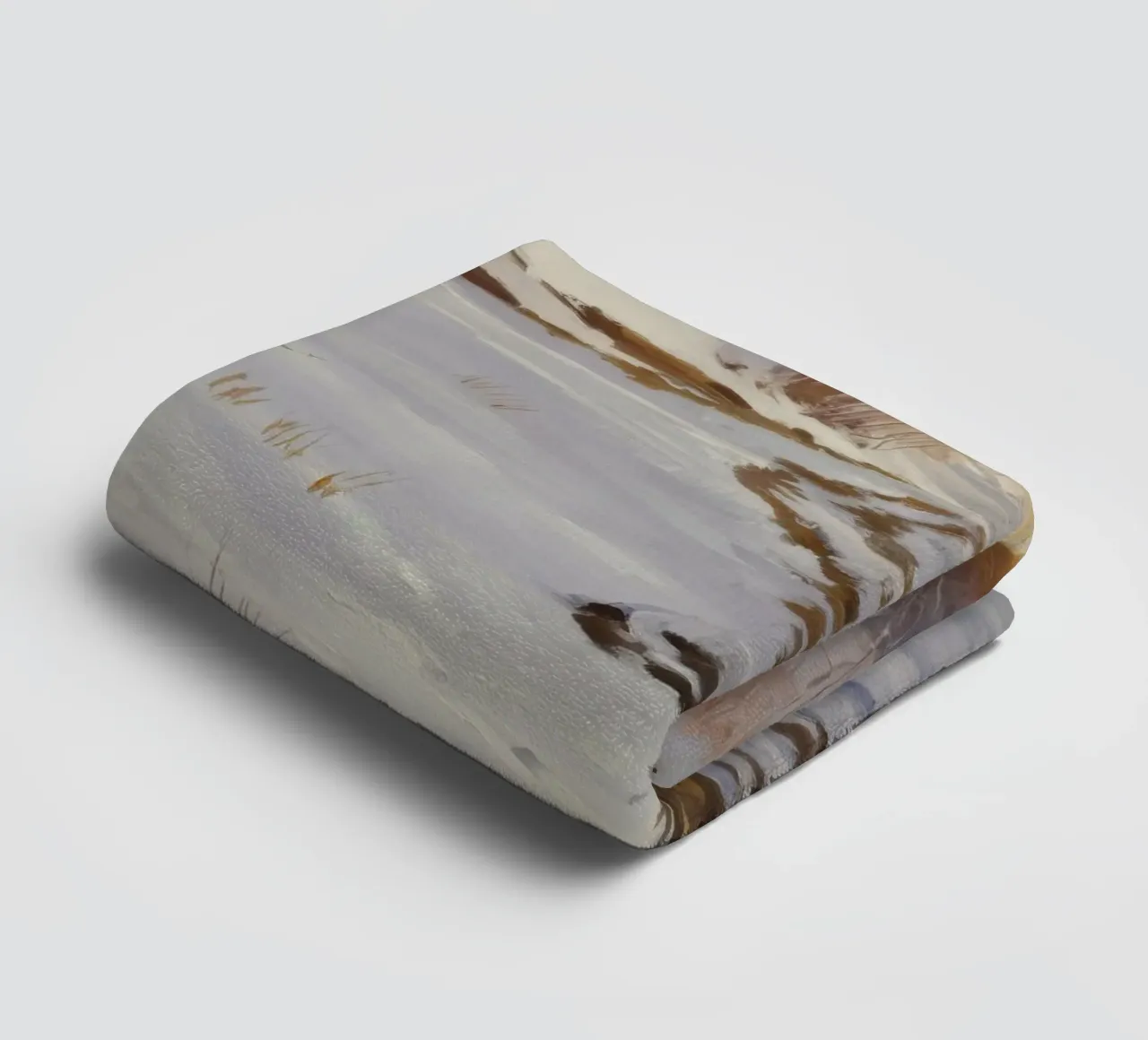 Winter's Winding Path towel by Radiance Landscape