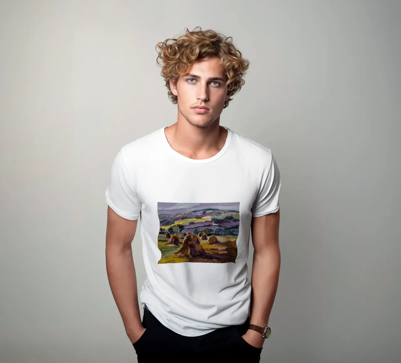 Campi raccolti Serenità t-shirt da Lush Essence