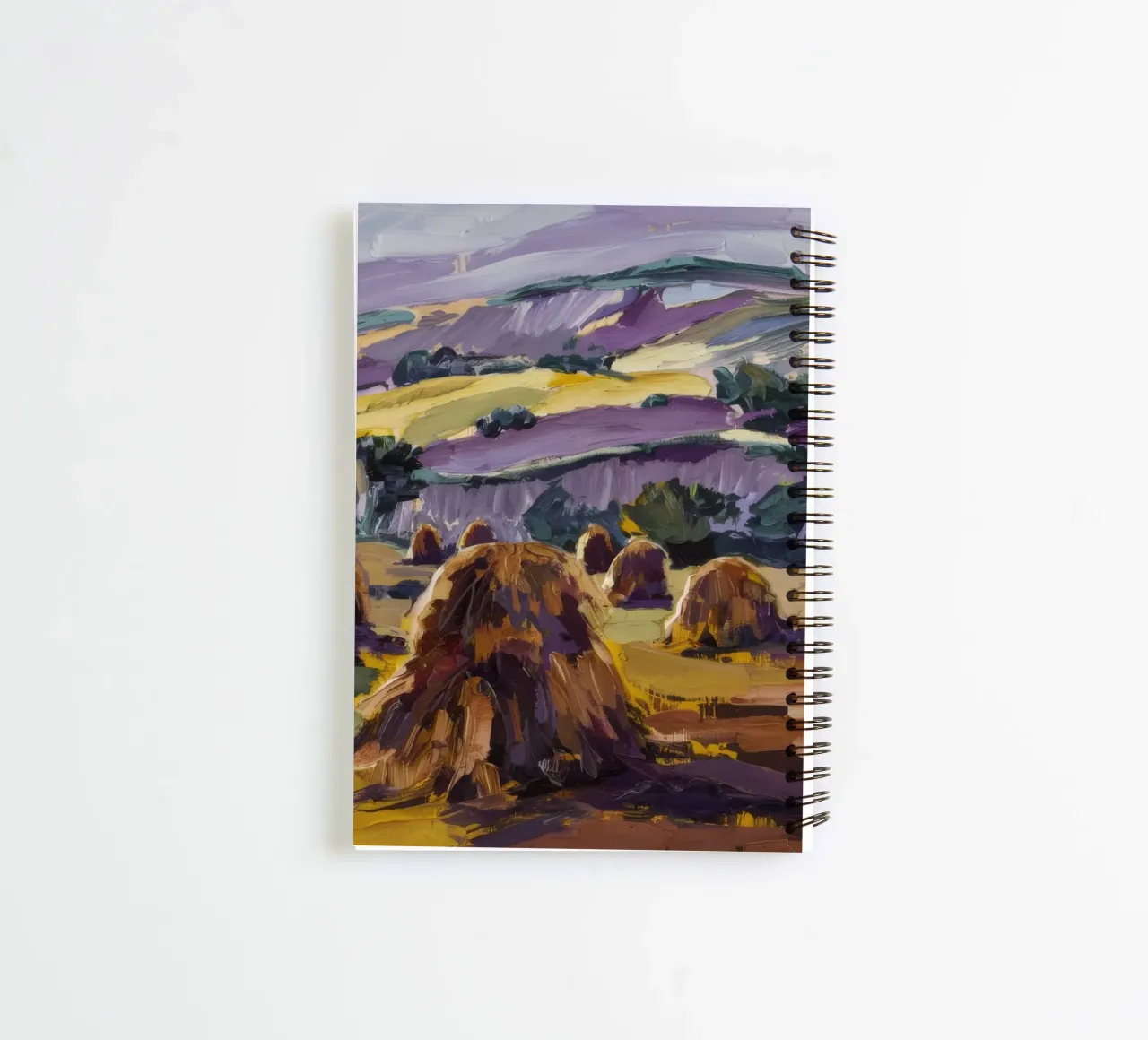 Harvested Fields Serenity spiral notebook by Lush Essence
