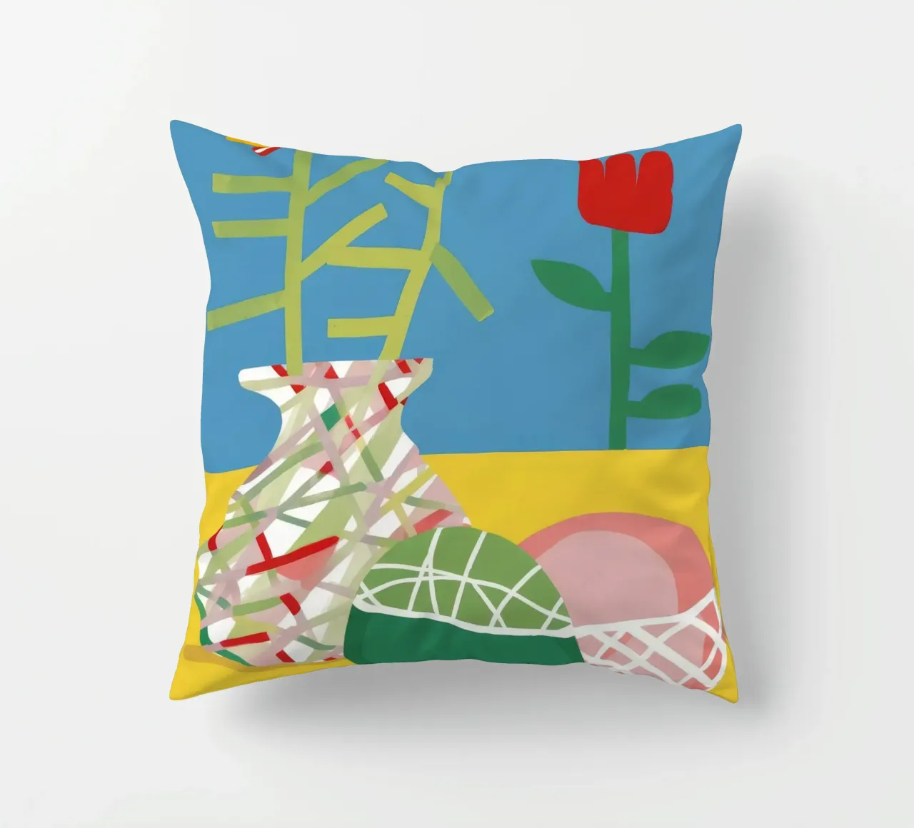 Deconstructed Tulip Table decorative cushion by Moonlite Desire