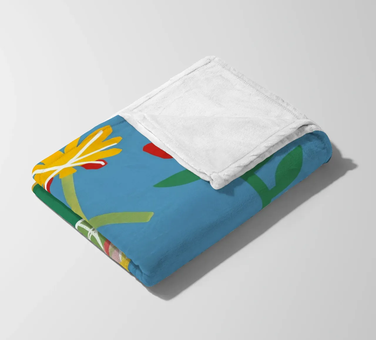 Deconstructed Tulip Table fleece blanket by Moonlite Desire