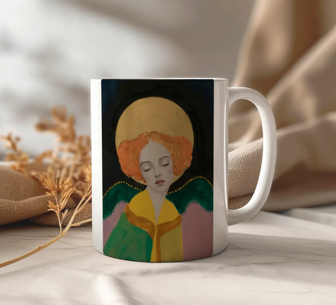 Serafino dell'aureola del sole tazza in ceramica da Vivid Reverie