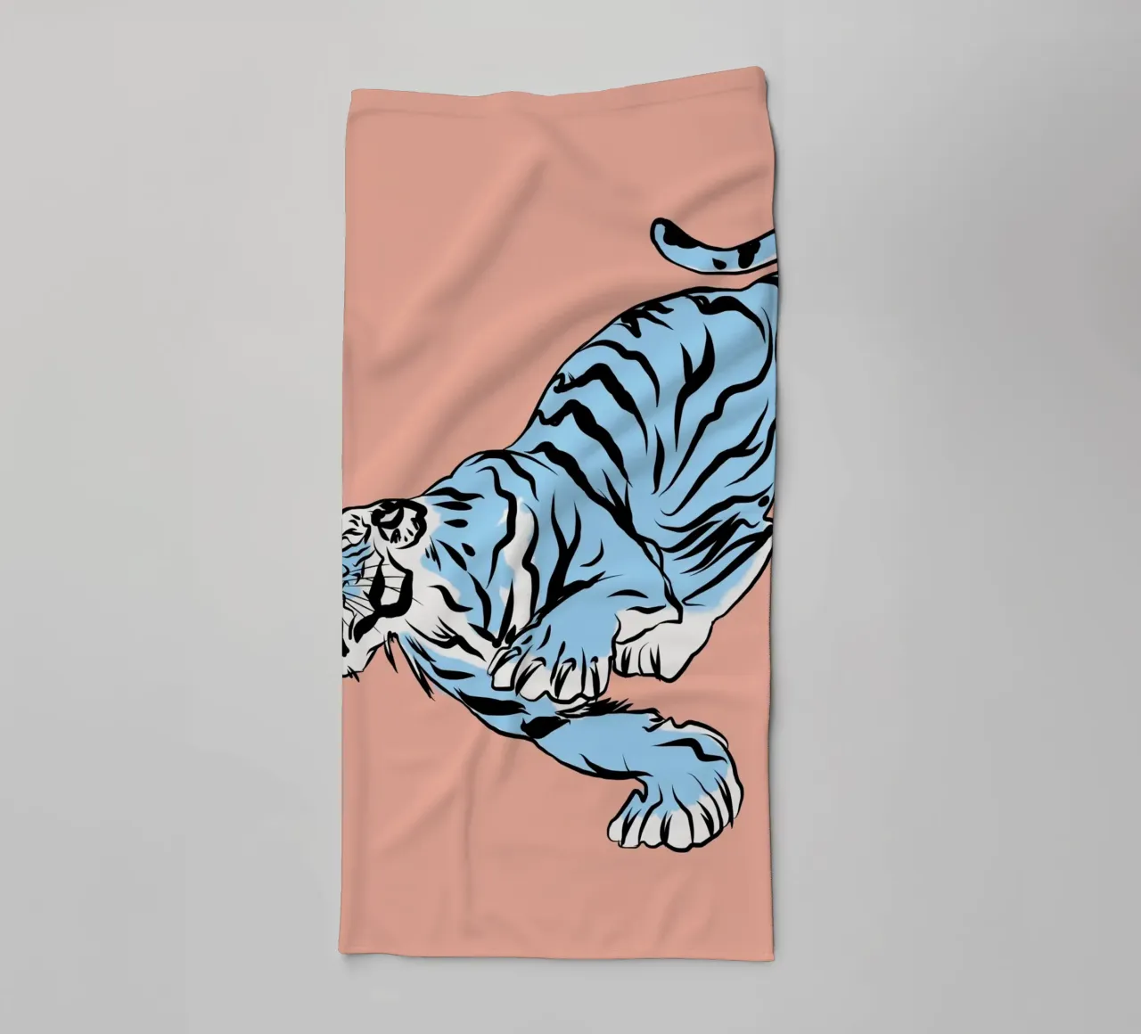 Retrato de un tigre 04 toalla de baño de Little Dean