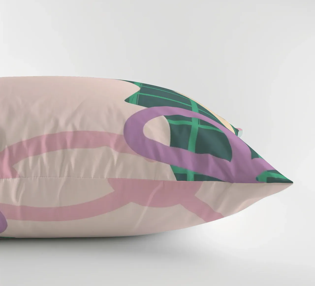 Fluid Checkered Dream decorative cushion by Moonlite Desire