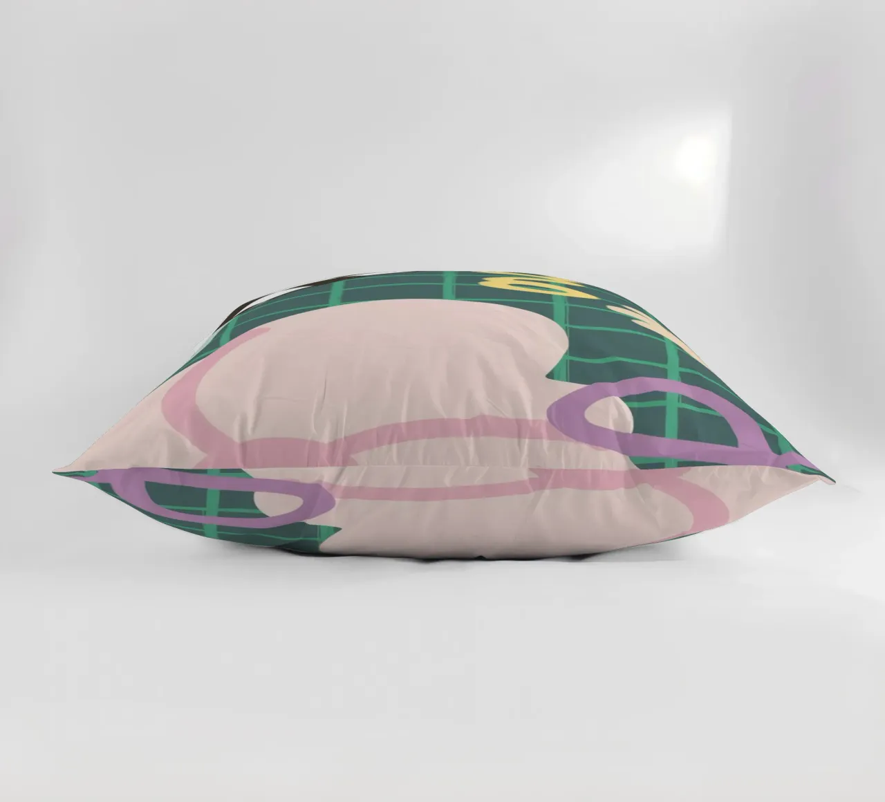 Fluid Checkered Dream decorative cushion by Moonlite Desire