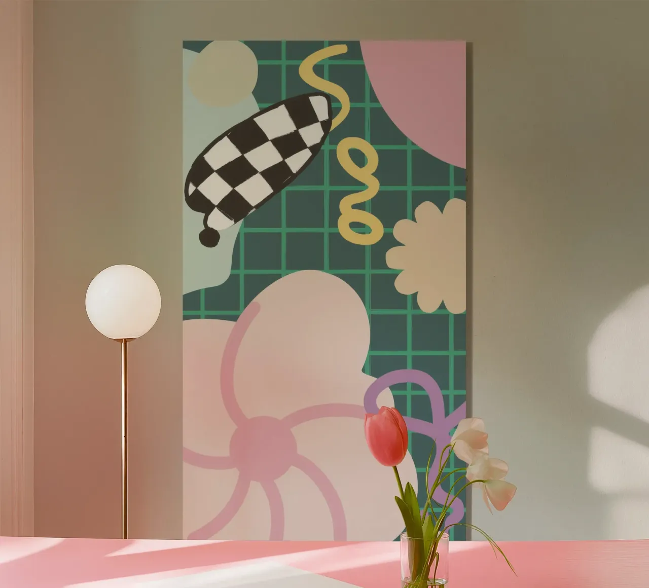 Fluid Checkered Dream acrylic glass by Moonlite Desire