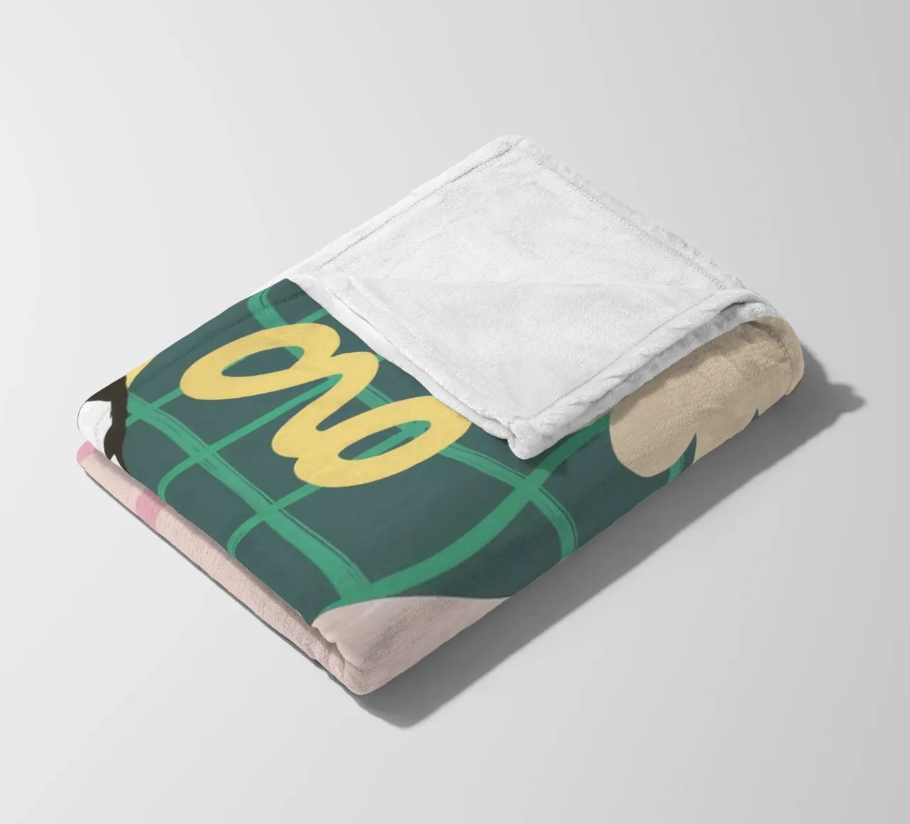 Fluid Checkered Dream fleece blanket by Moonlite Desire