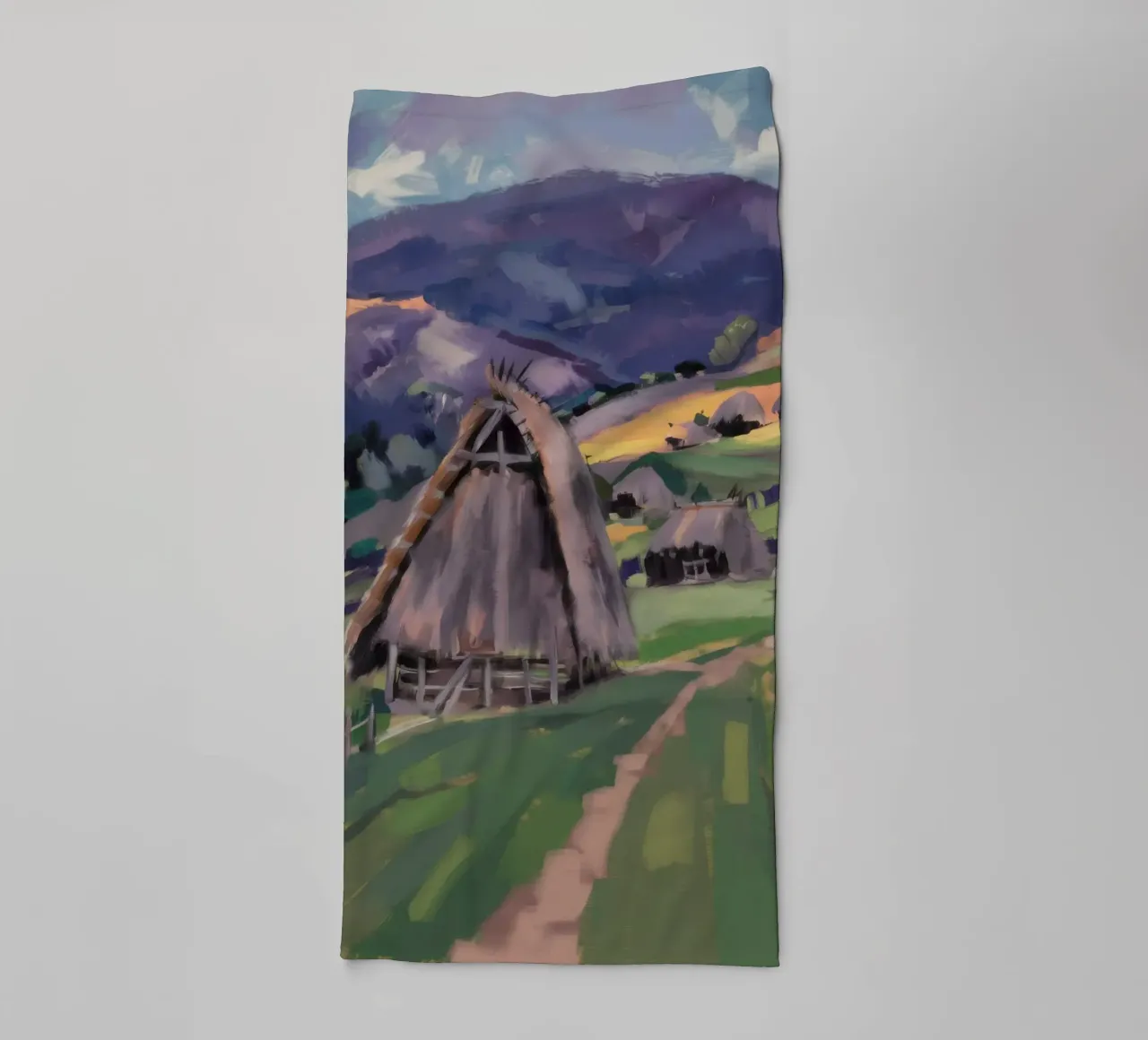 Barn's Verdant View towel by Radiance Landscape