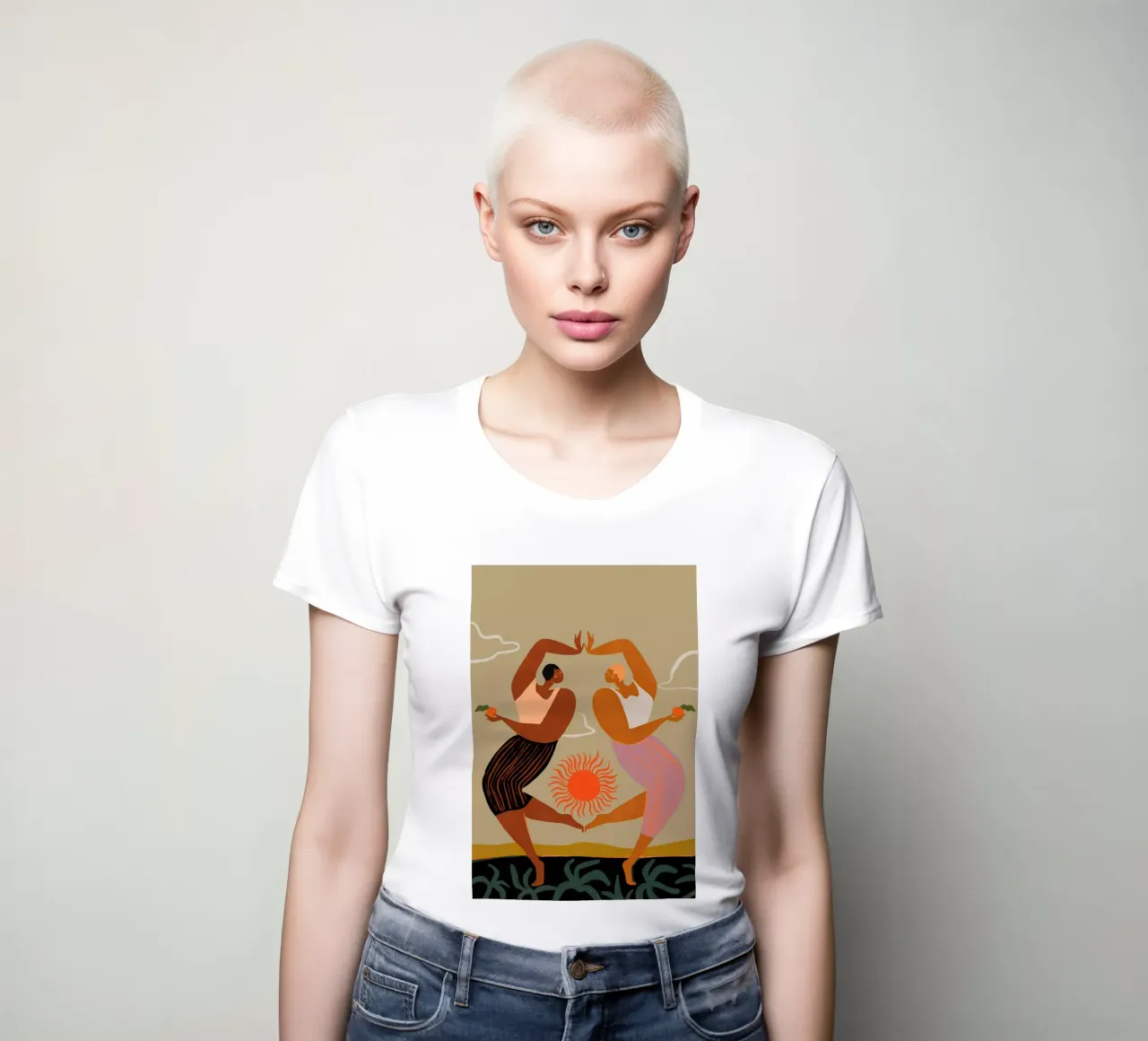 Double Power t-shirt da donna da Arty Guava