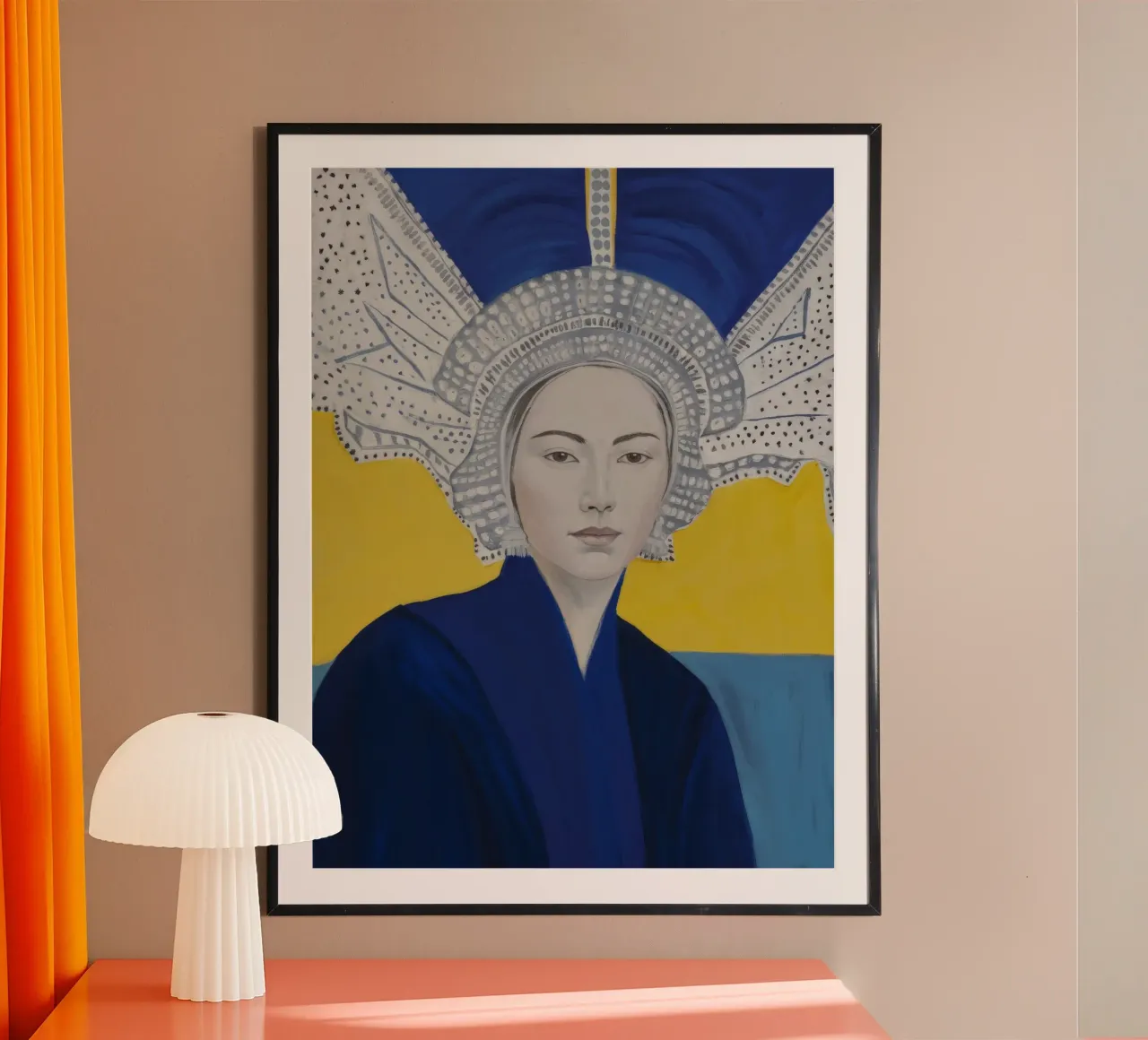 Copricapo Sunburst Aura poster con telaio in plastica da Vivid Reverie