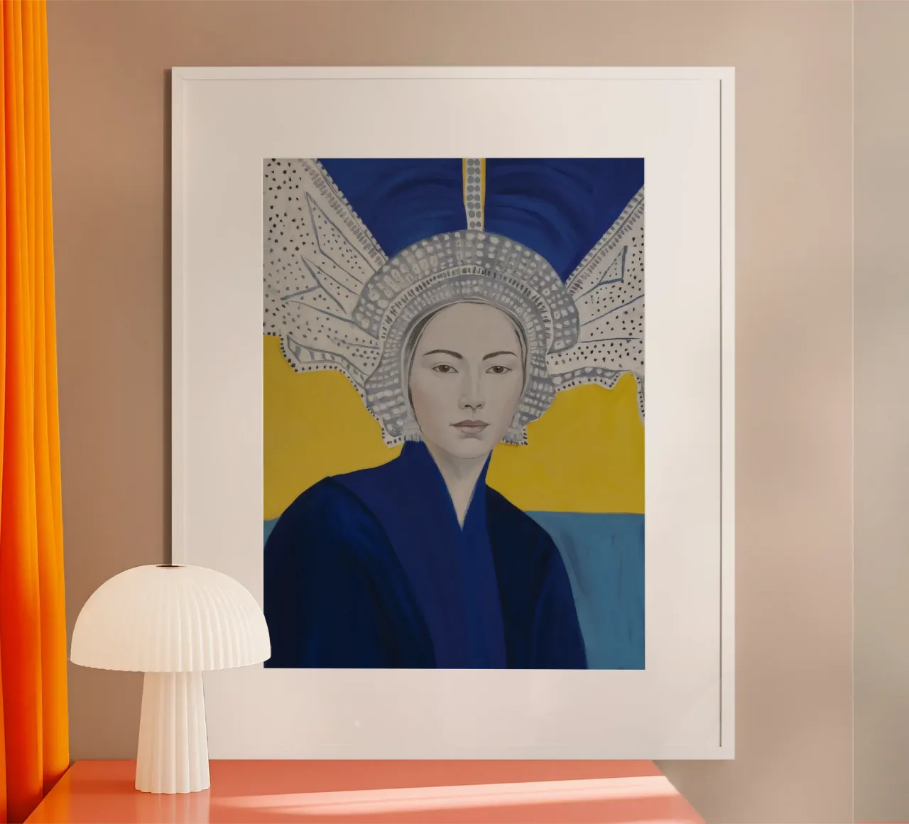 Copricapo Sunburst Aura poster con telaio in plastica da Vivid Reverie