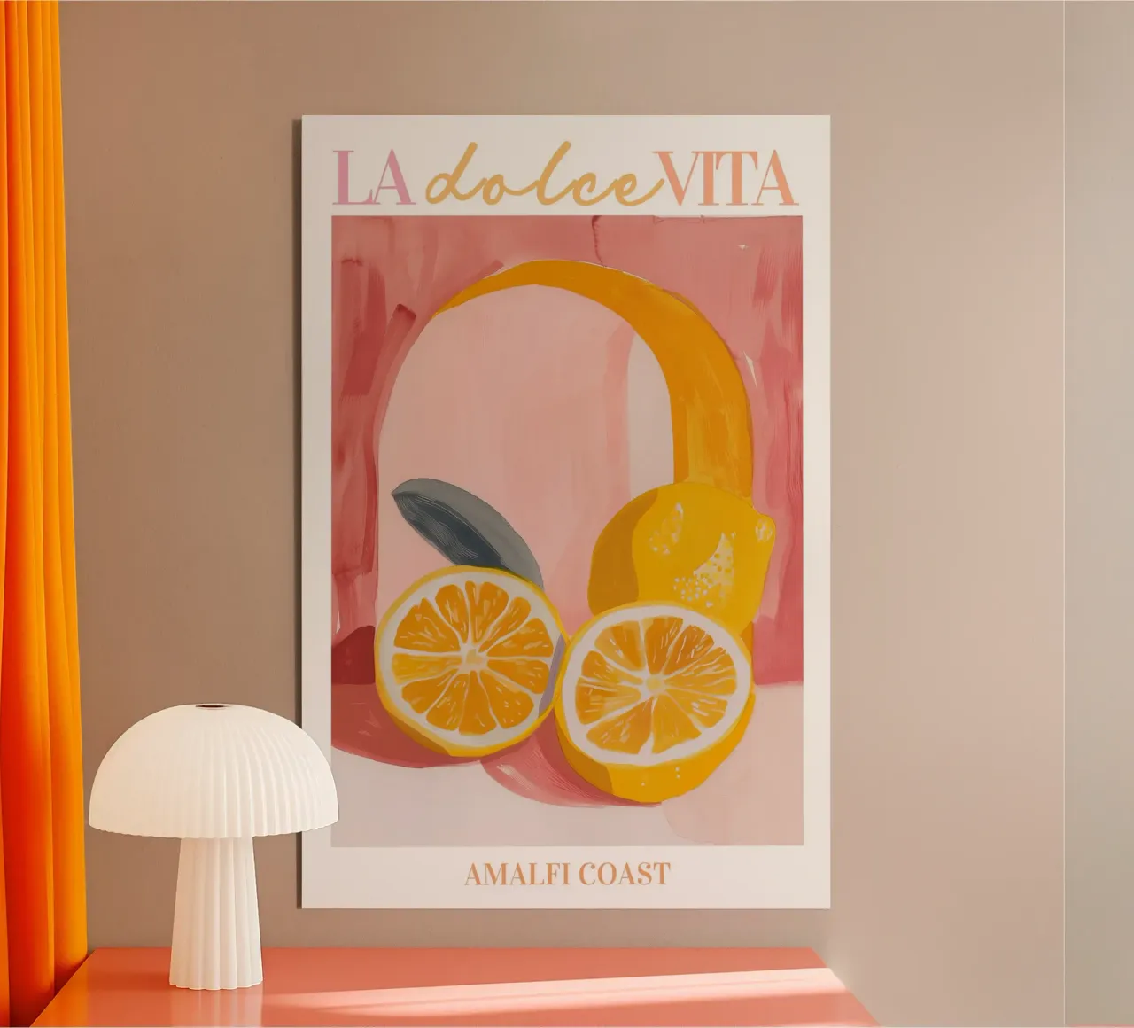 Zitrone drucken, Zitrone Poster, Obst Wandkunst, Italien Poster Alu-Dibond von Bella Studio