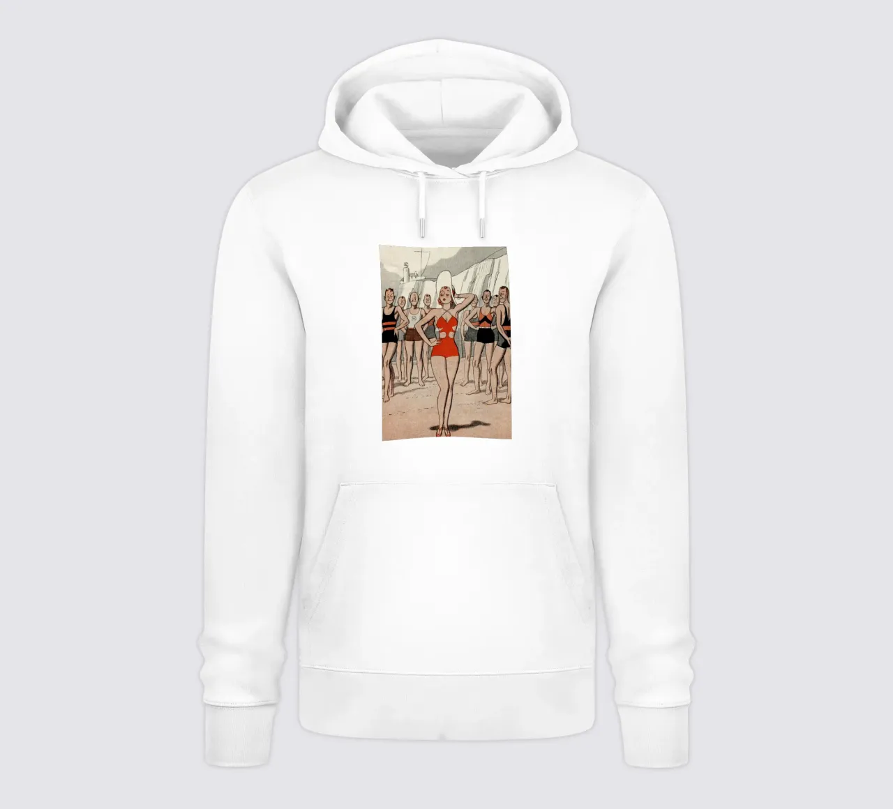 ´30s Beach Lady felpa con cappuccio da Hemingway Design