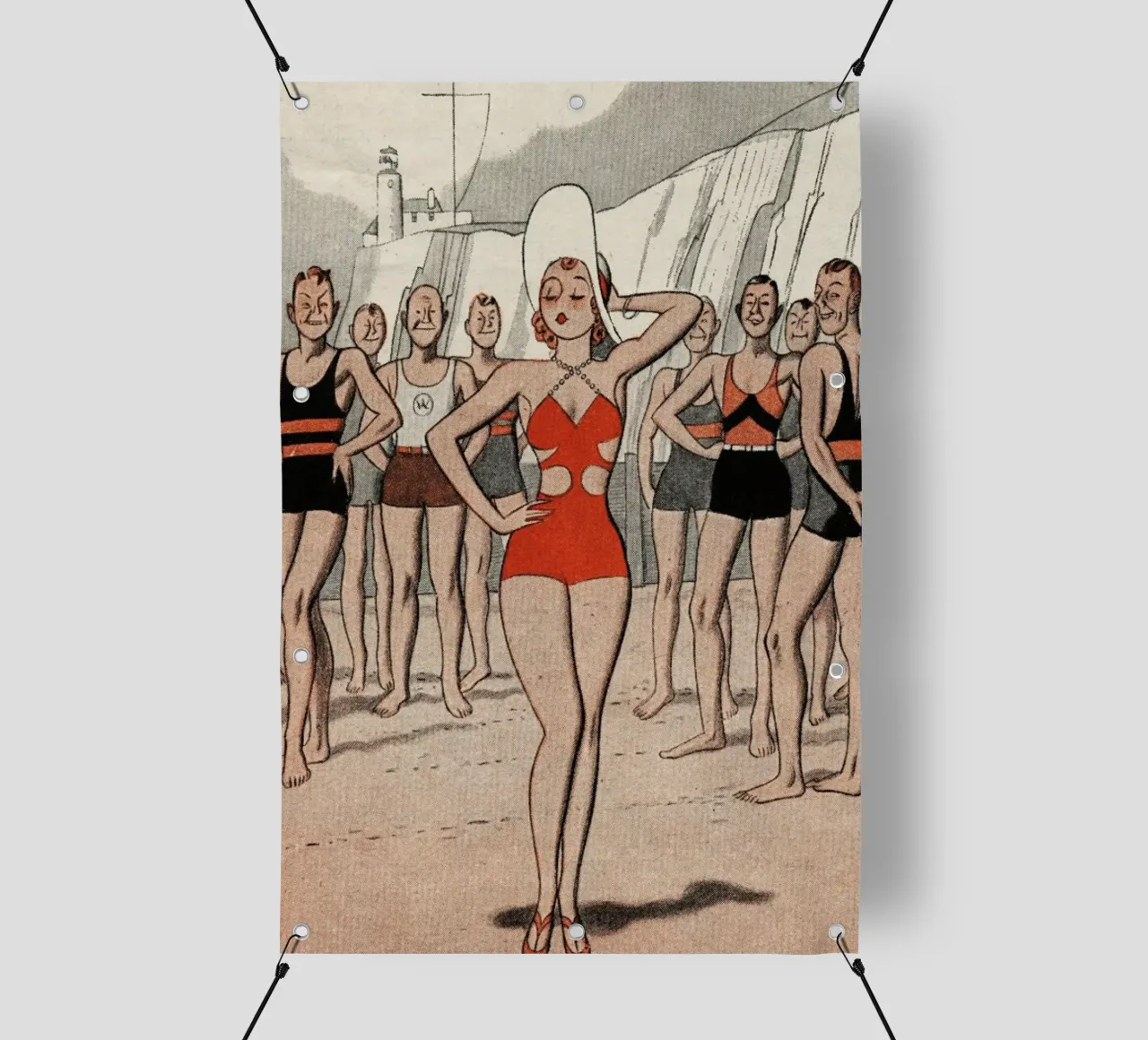 ´30s Beach Lady telo in pvc da Hemingway Design
