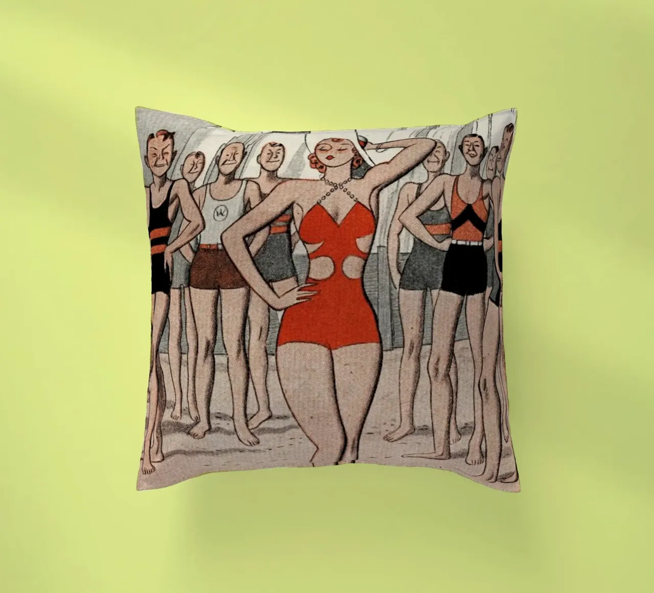 ´30s Beach Lady cuscino da Hemingway Design