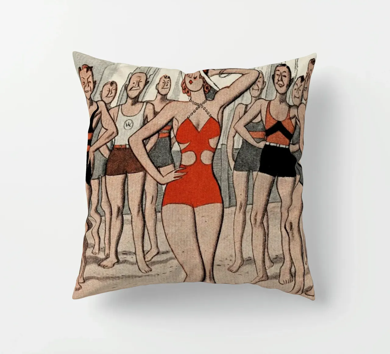 ´30s Beach Lady cuscino da Hemingway Design