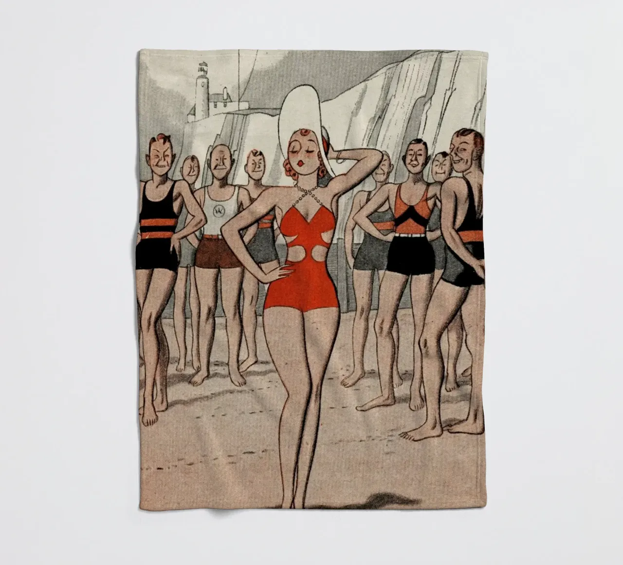 ´30s Beach Lady coperta in pile da Hemingway Design