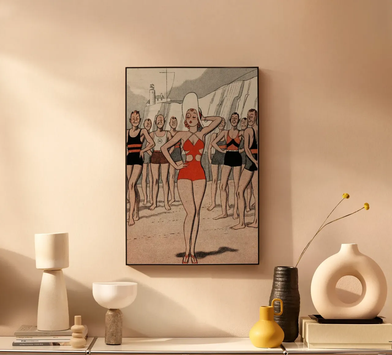 ´30s Beach Lady pannello forex da Hemingway Design