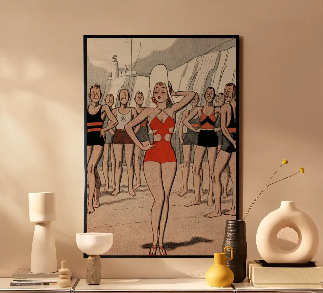 ´30s Beach Lady carta hahnemühle da Hemingway Design