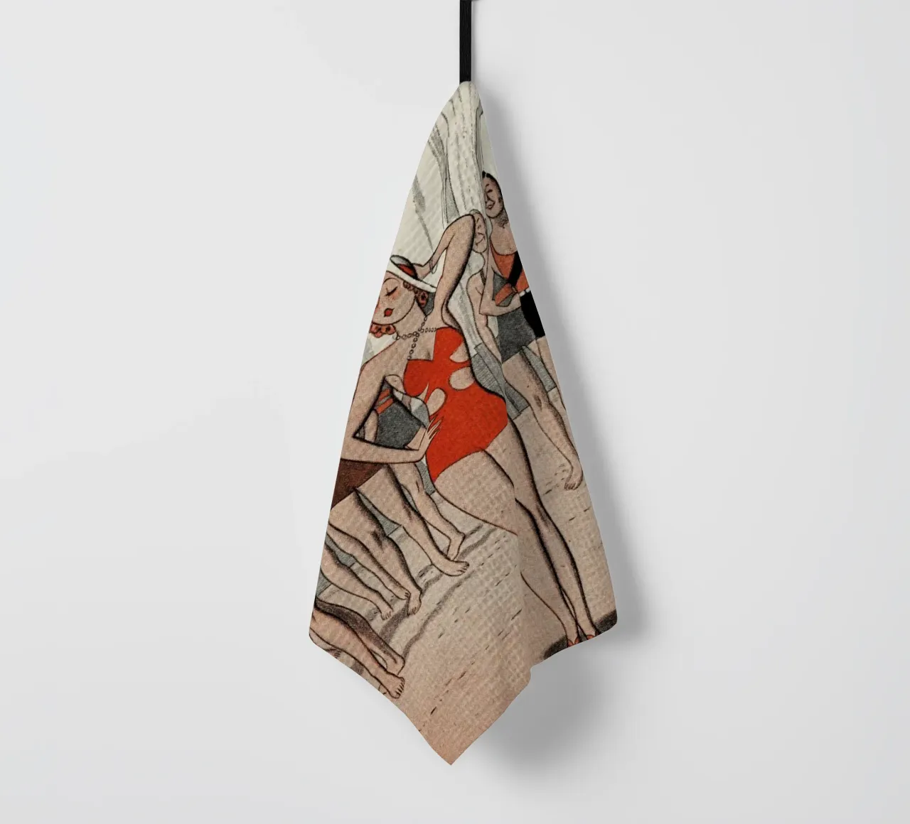 ´30s Beach Lady canovaccio da cucina da Hemingway Design