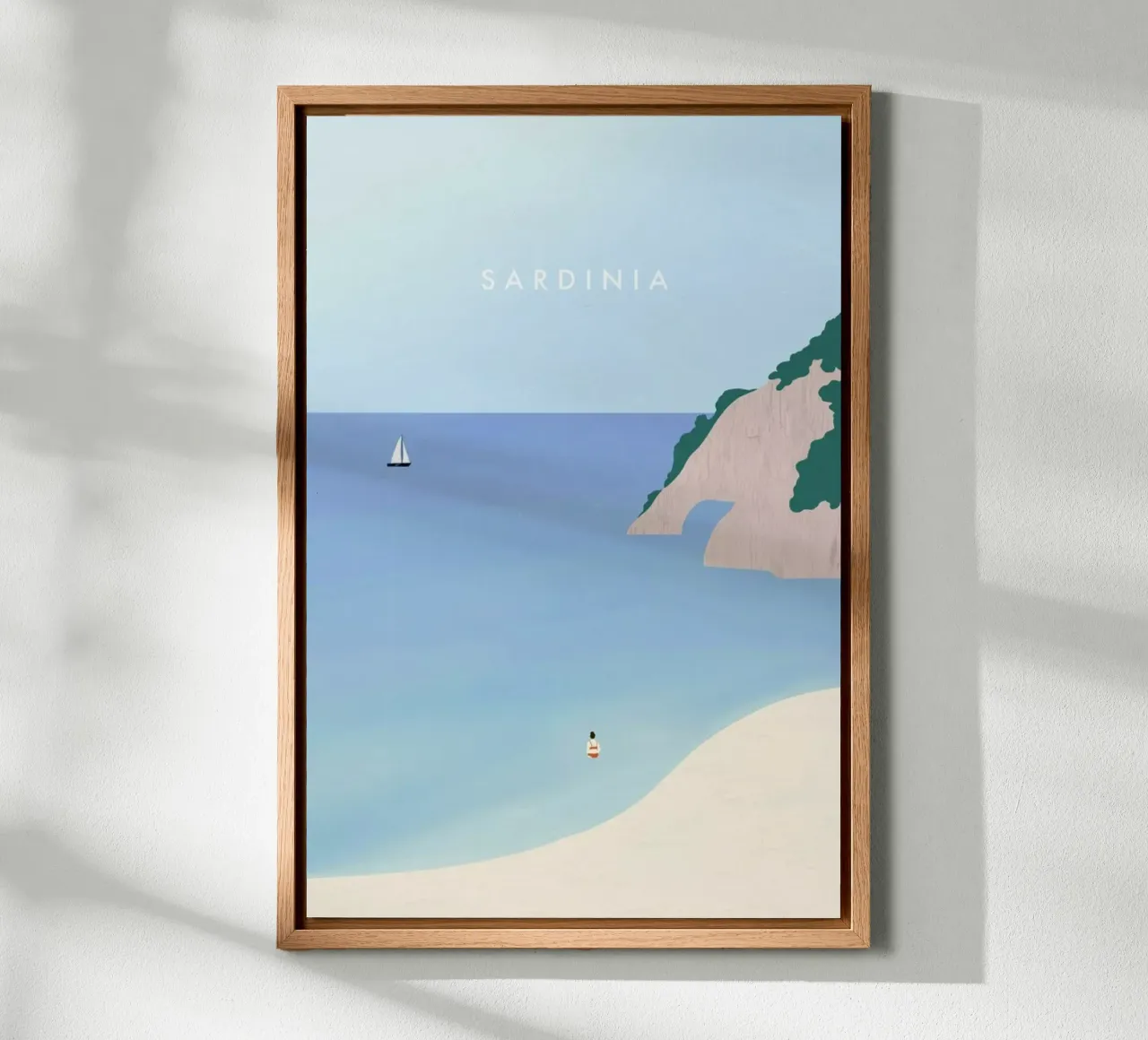 Sardinia tela con Cornice a cassetta da Katinka Reinke