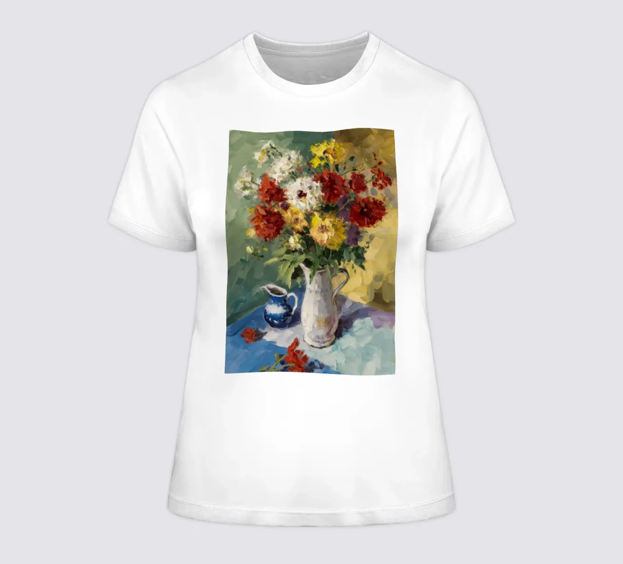 Éclat floral automnal t-shirt ajusté pour femmes de Radiance Landscape