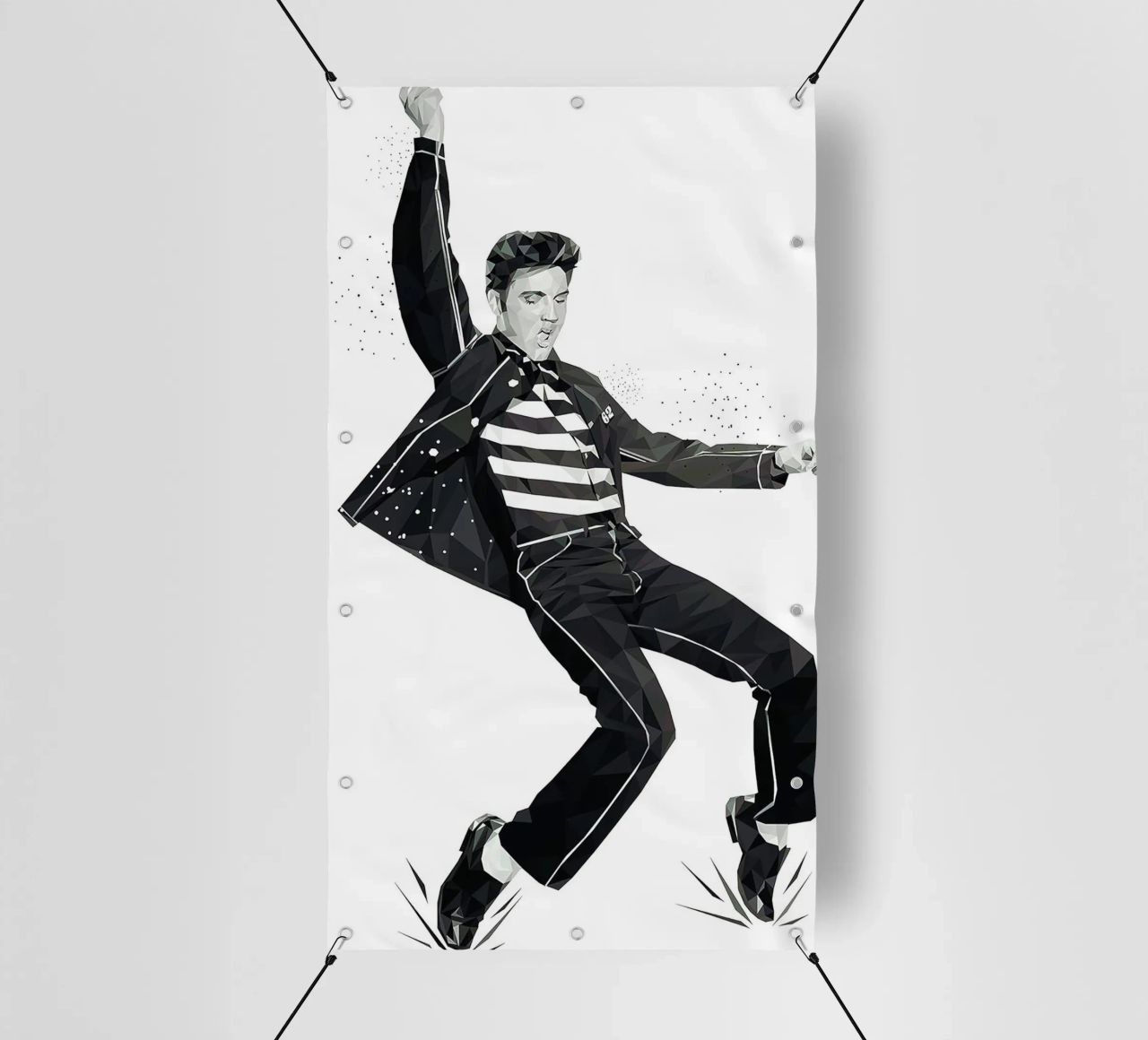 Camera da letto del re del rock and roll telo in pvc da Rene Shop