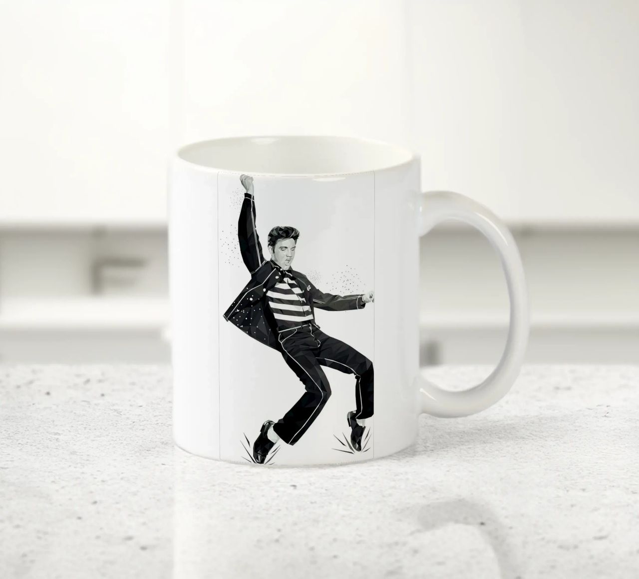 Camera da letto del re del rock and roll tazza in ceramica da Rene Shop