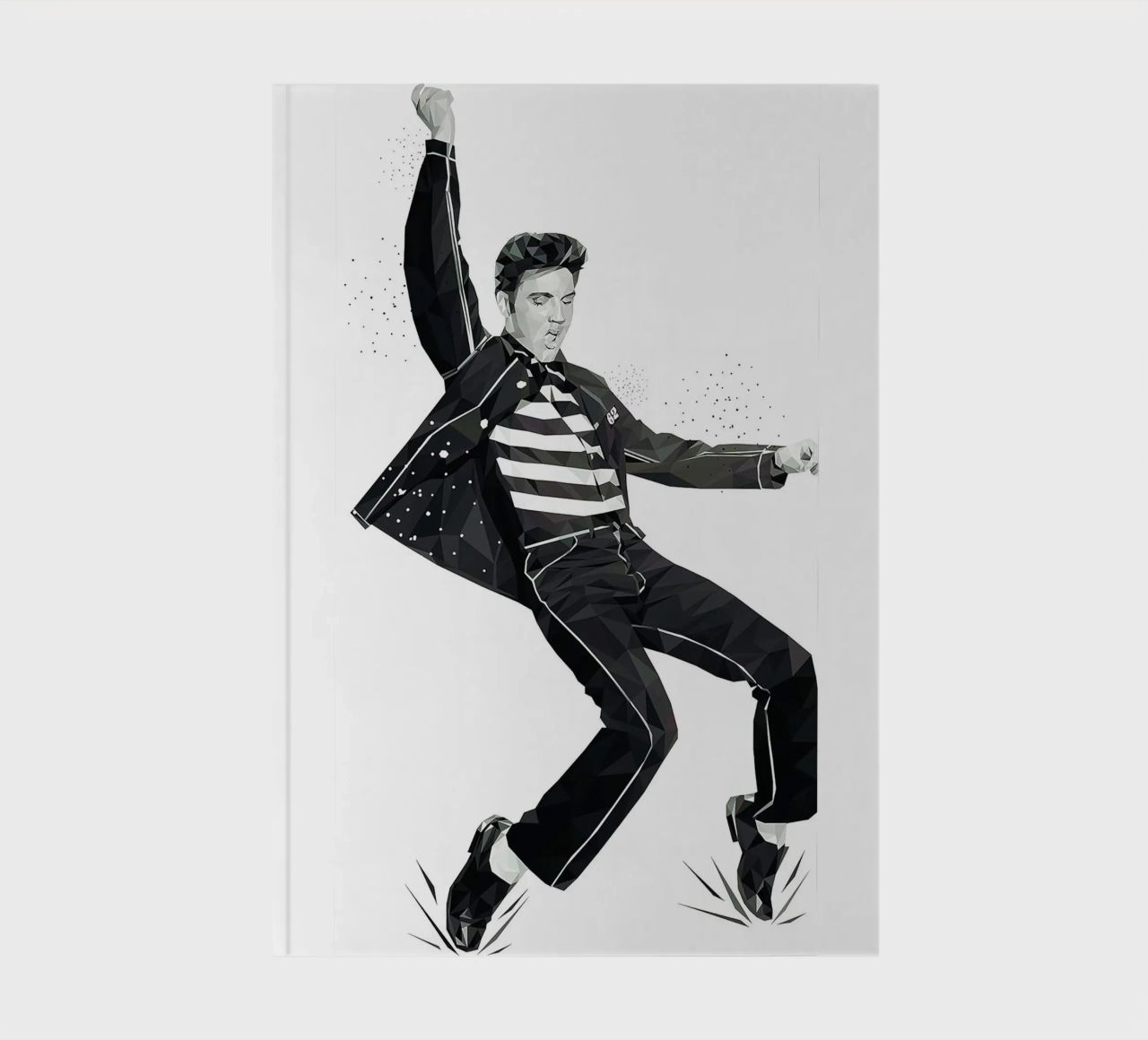 King of Rock and Roll Bedroom notebook by Rene Shop