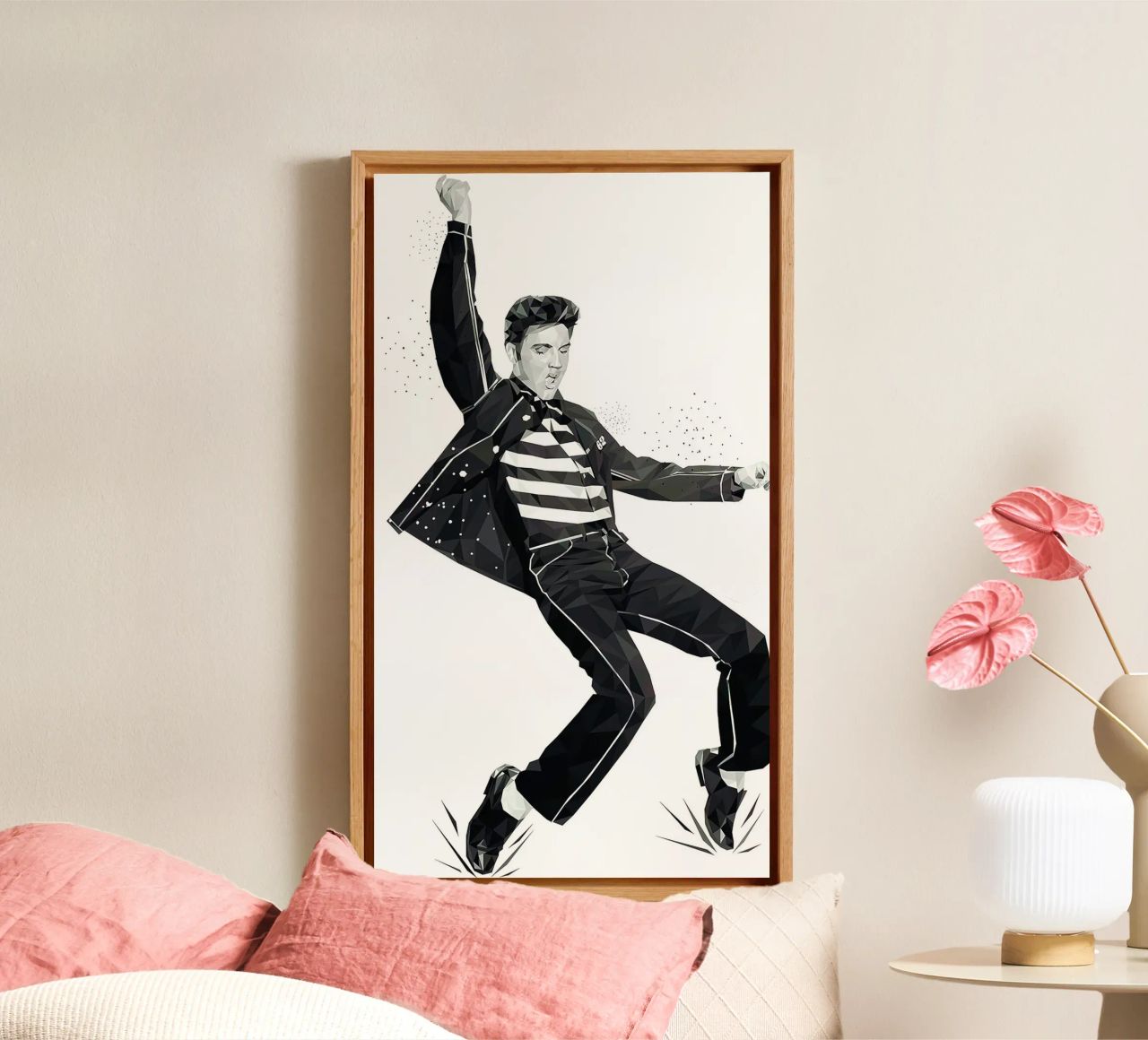 King of Rock and Roll Bedroom canvas by Rene Shop