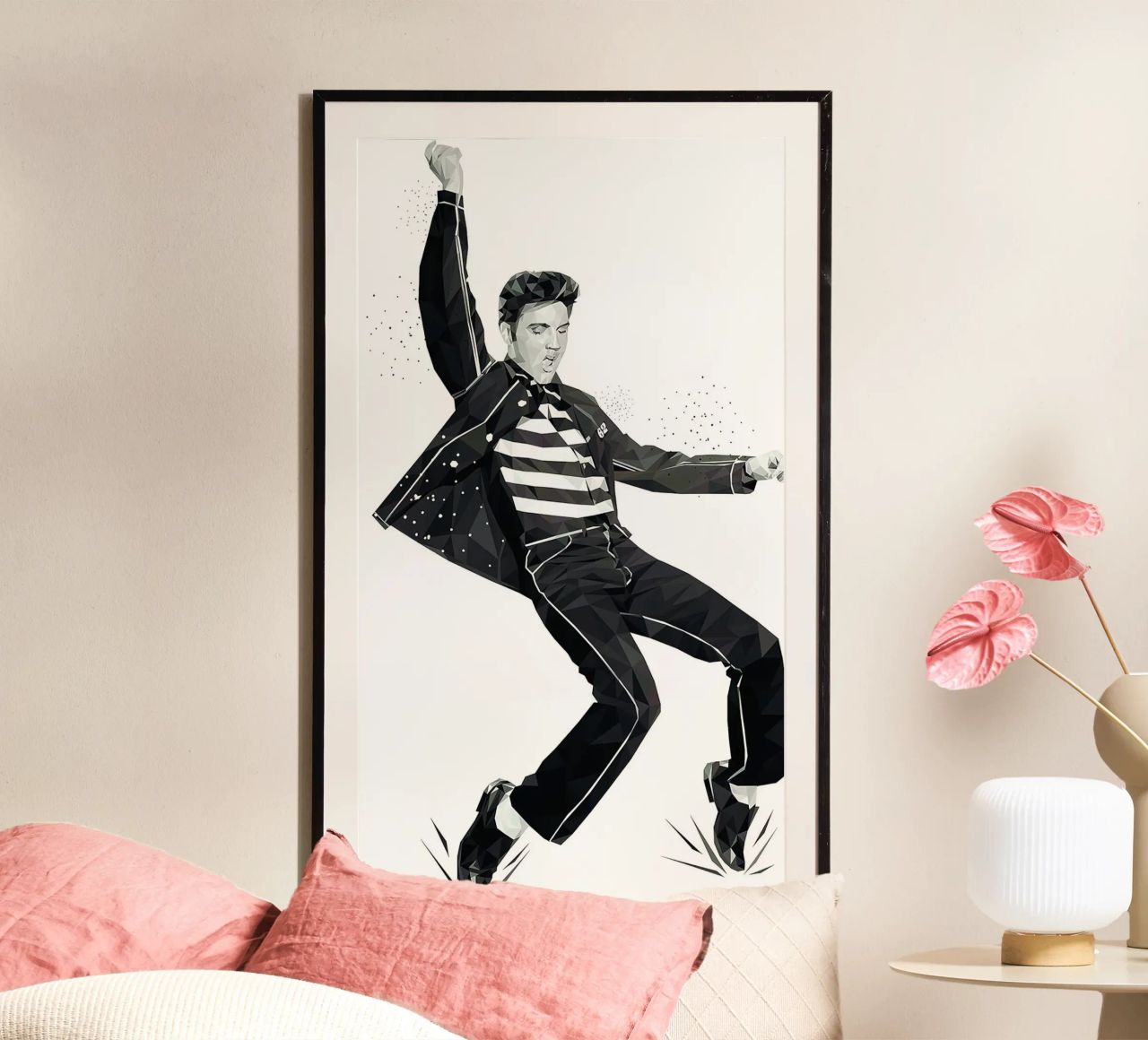 King of Rock and Roll Bedroom poster by Rene Shop