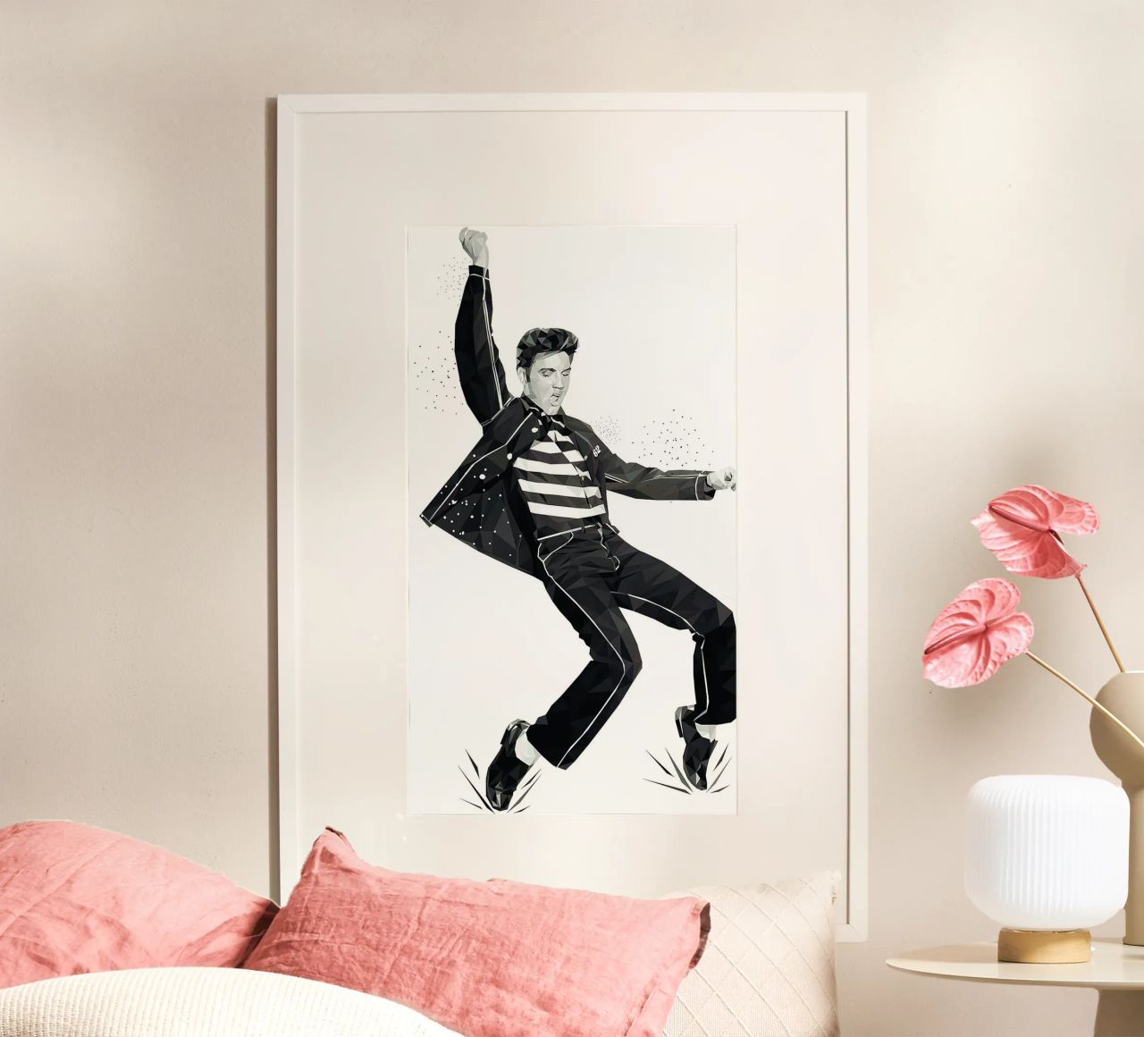 King of Rock and Roll Bedroom poster by Rene Shop